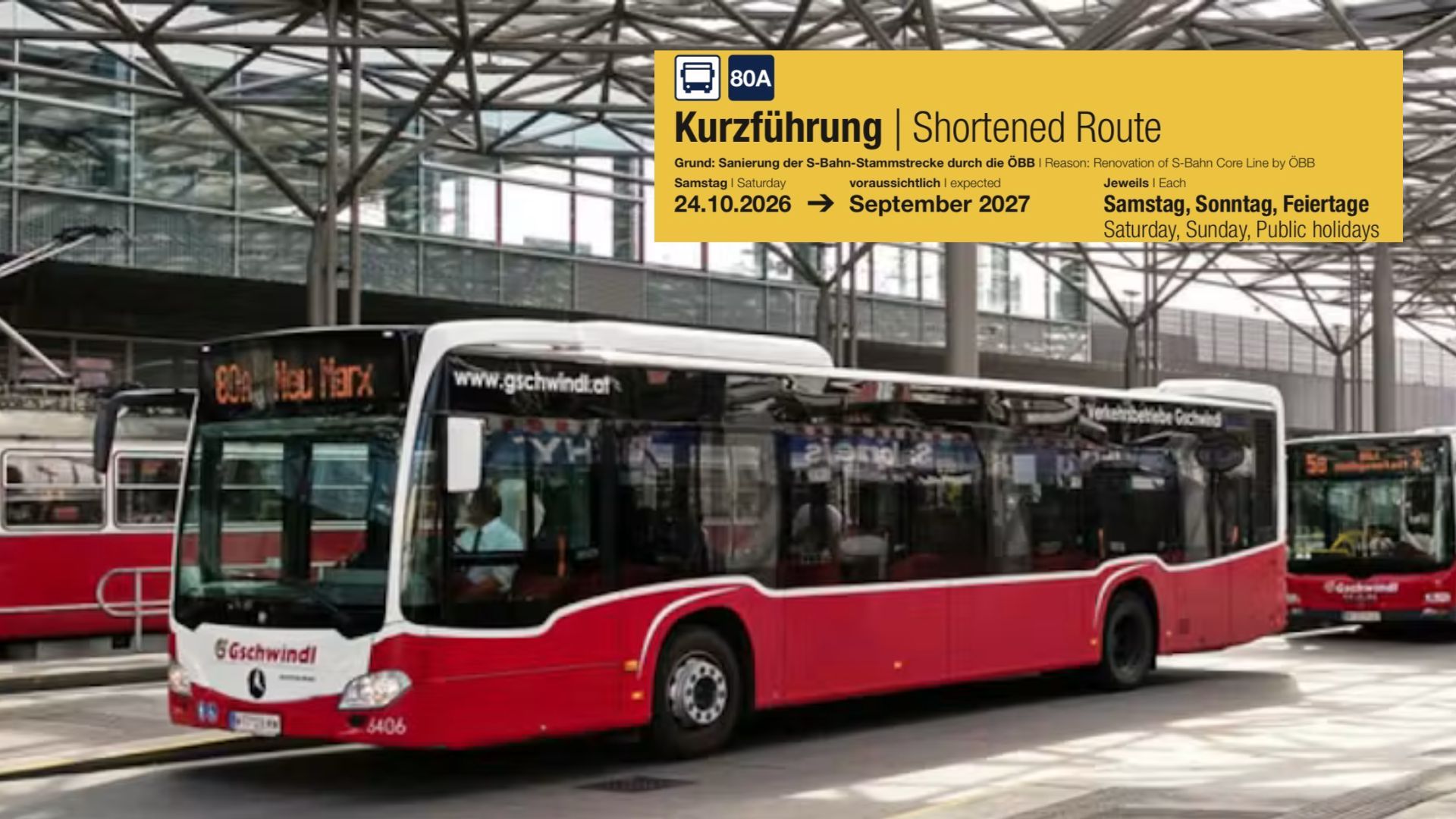 Bus Linie 80A am Praterstern