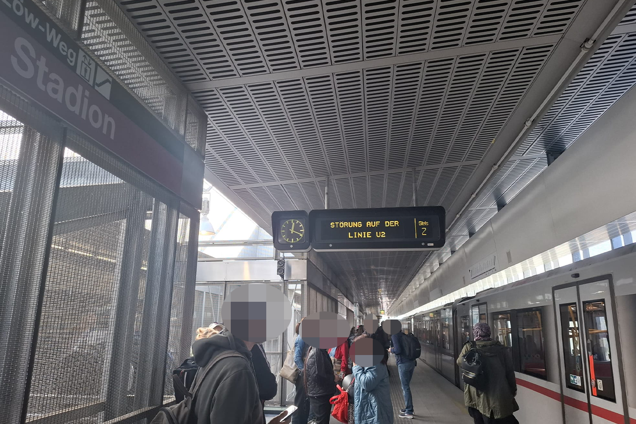 Am Freitag sorgte eine Weichenstörung für Chaos bei der U2.