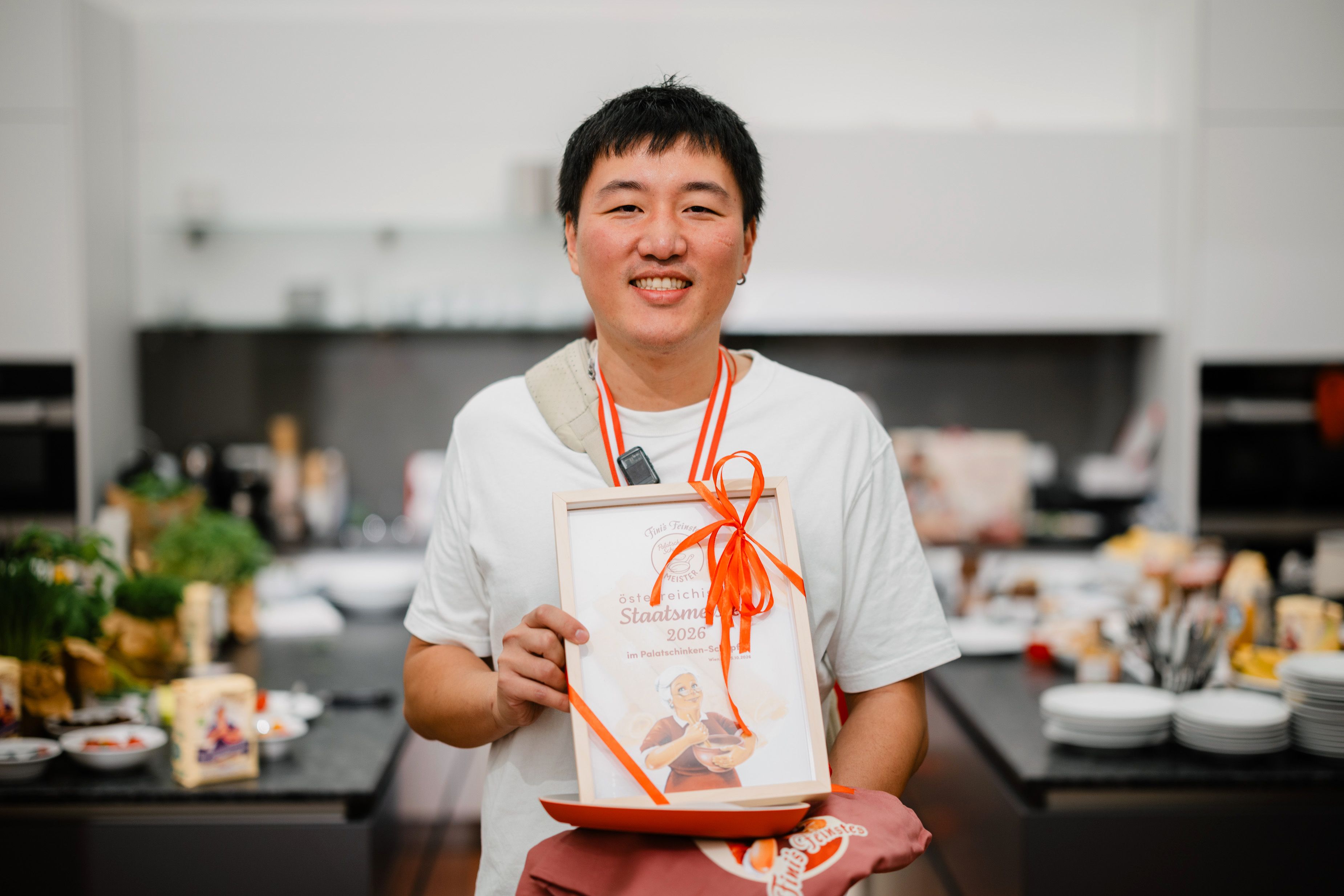 Er ist der Palatschinkenschupf-Staatsmeister 2026: <strong>Jing Chen</strong>