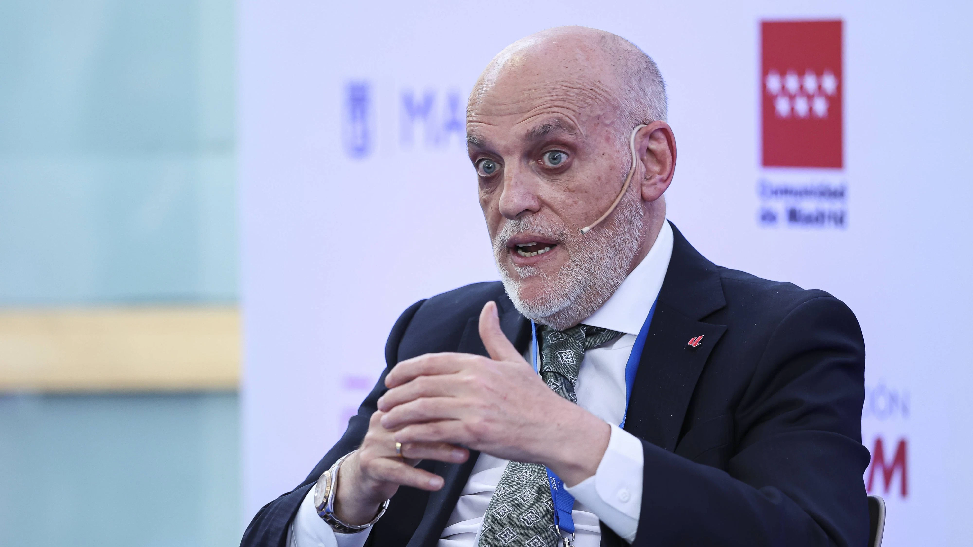 May 21, 2026, Madrid, Madrid, Spain: Javier Tebas, president of LaLiga, participates in a discussion on ÃâoeTechnology, Piracy, and Artificial Intelligence in SportsÃâÂ during the ISDE Sports Convention at the Official College of Architects of Madrid on May 21, 2026, in Madrid, Spain. Madrid Spain - ZUMAa181 20260521_zaa_a181_022 Copyright: xIrinaxR.xHipolitox