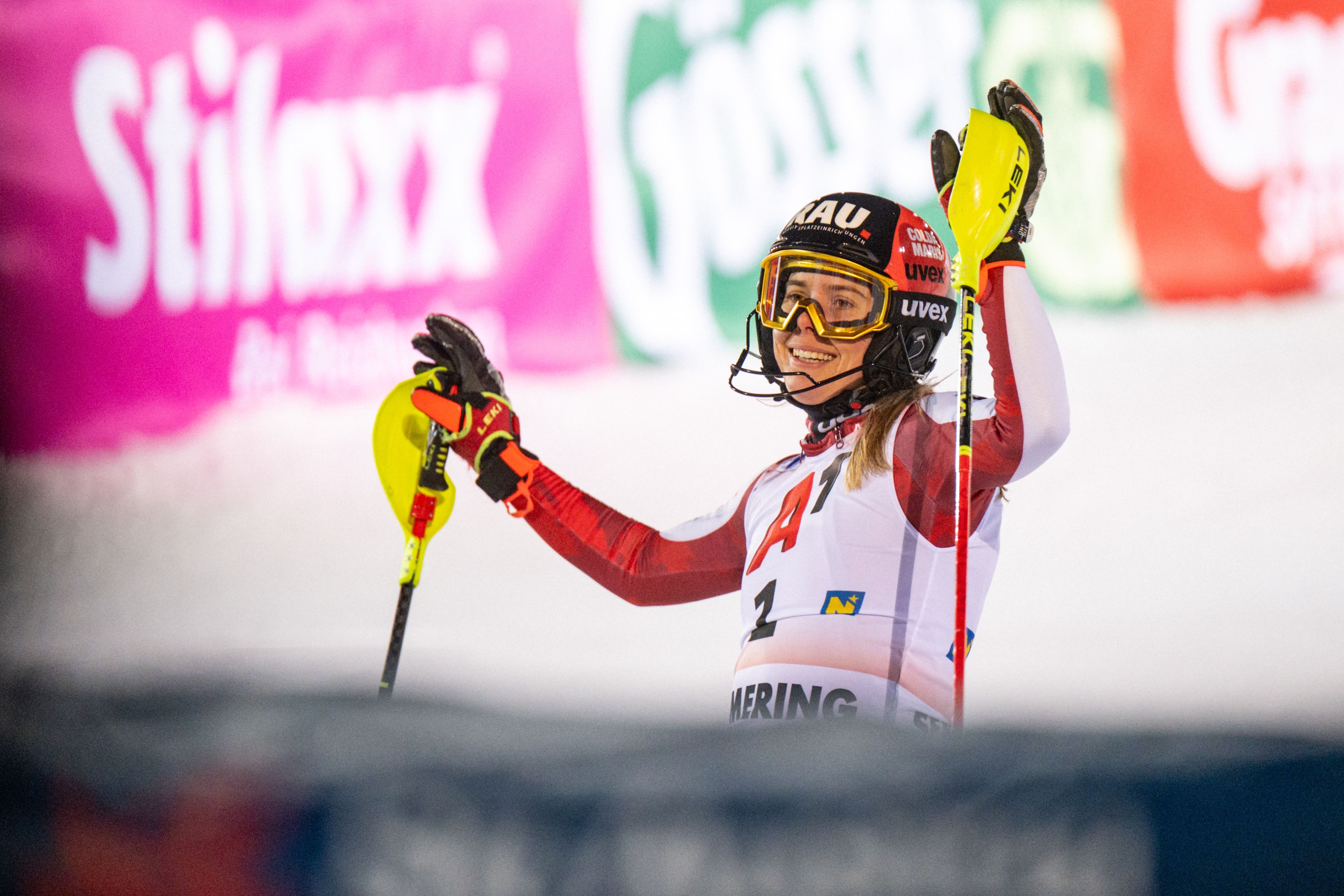 Katharina Liensberger steht wieder auf Skiern.