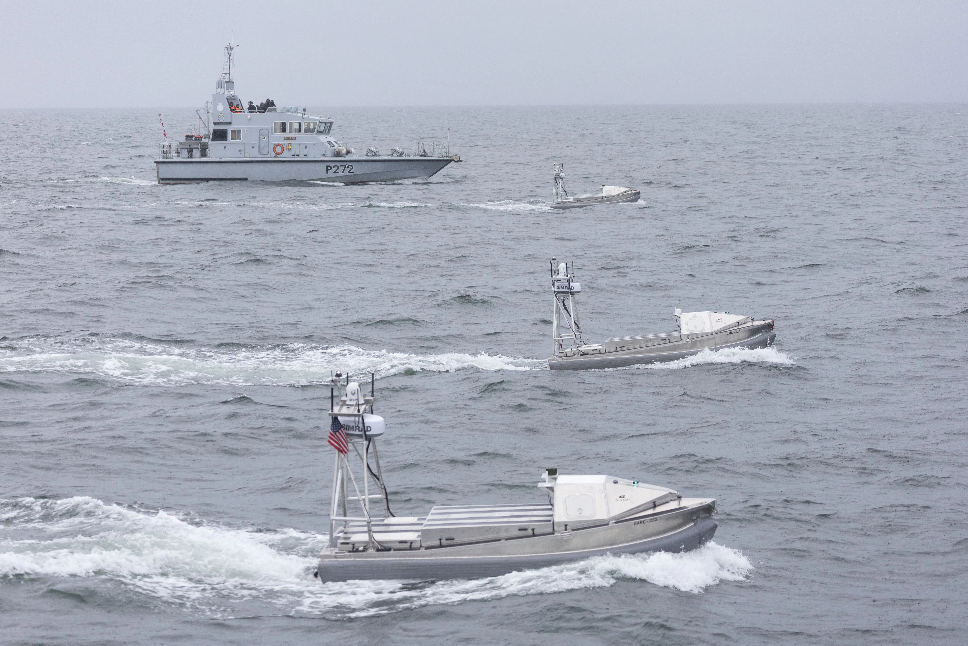 See-Drohnen der U.S. Navy Unmanned Surface Vessel Division (USVDIV) bei der NATO-Übung BALTOPS 26 im baltischen Meer: "Unsere Fähigkeiten übertreffen die Moskaus bei weitem"