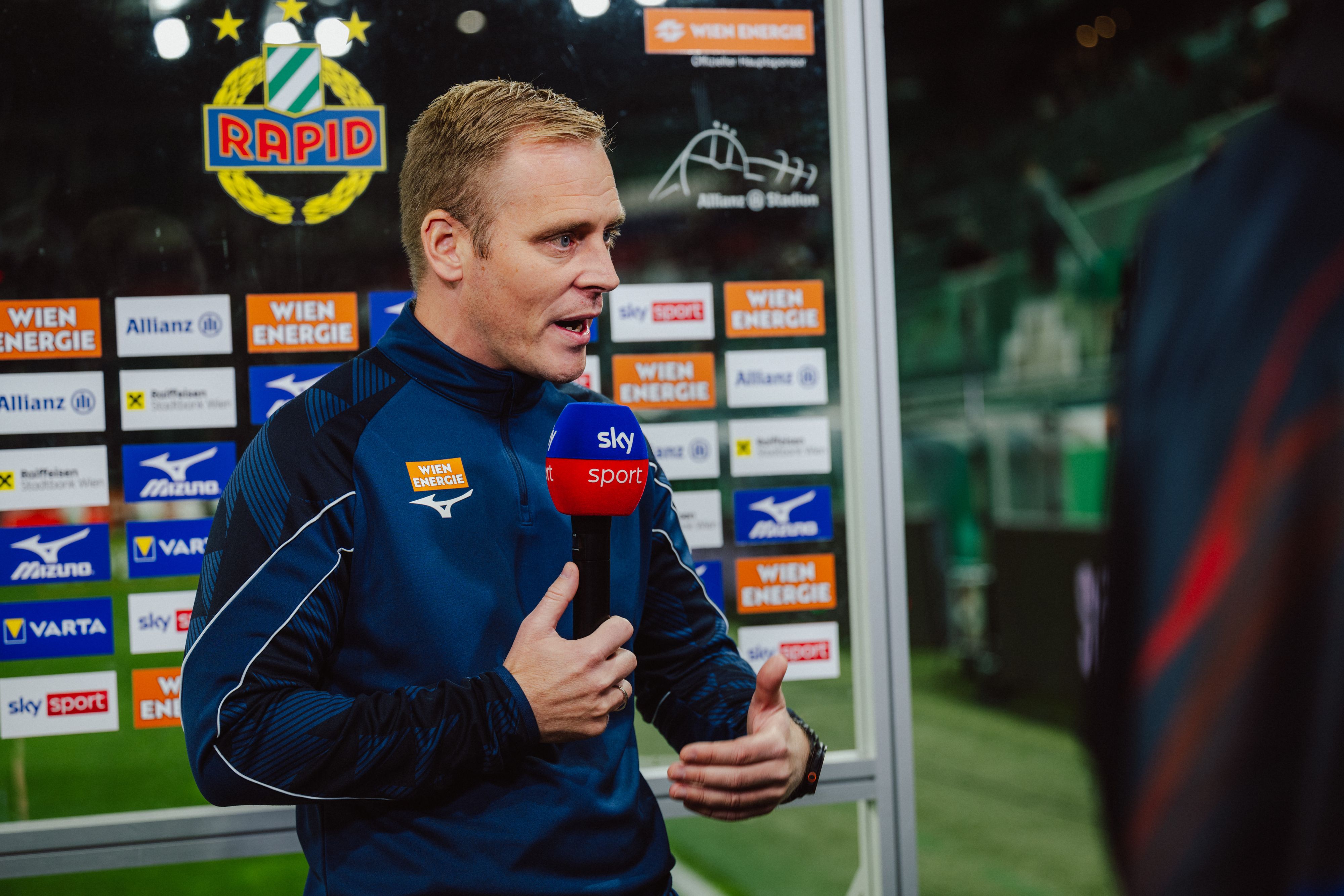 Rapid-Trainer Johannes Hoff Thorup. 