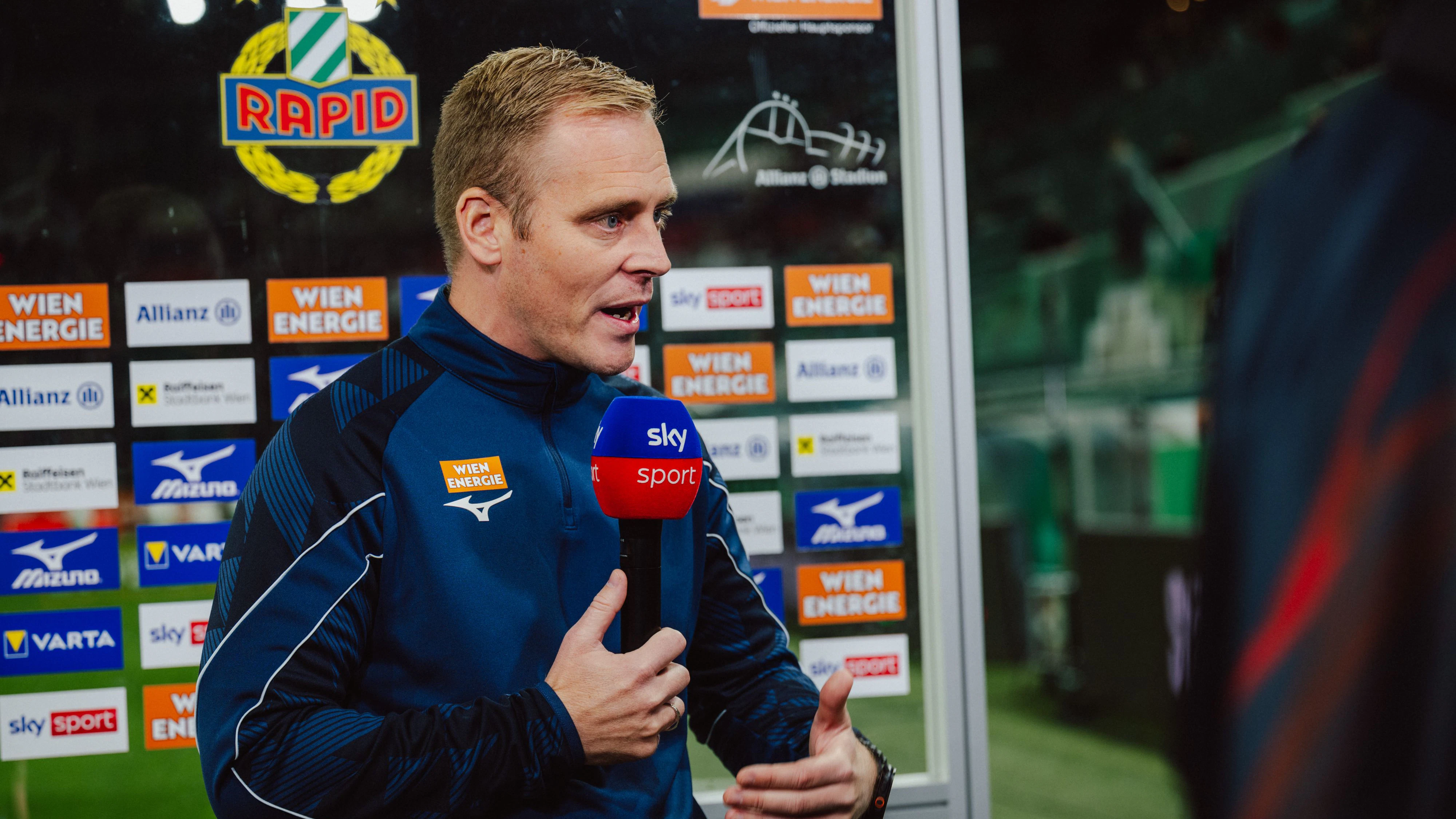 Rapid-Trainer Johannes Hoff Thorup. 
