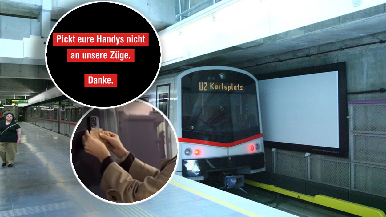 Nicht nachmachen: Die Wiener Linien warnen aktuell vor einem Social Media Trend.