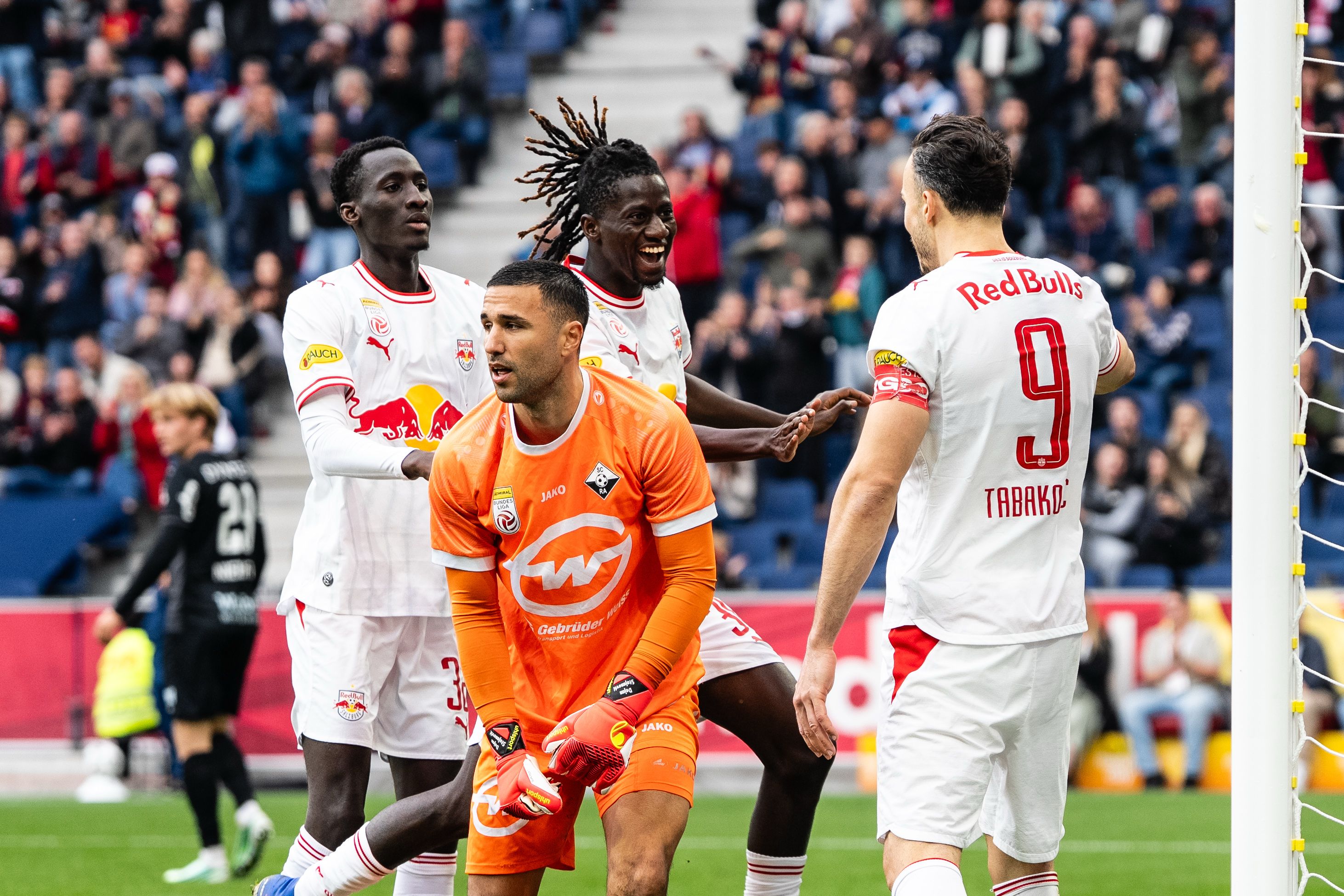 Salzburg-Jubel nach dem raschen Tabakovic-Treffer