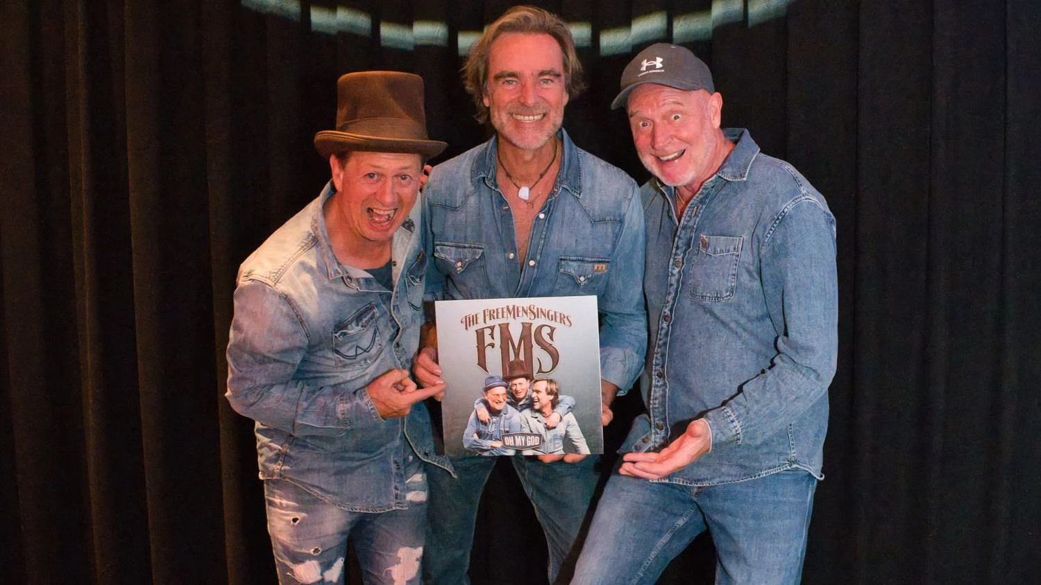 Andie Gabauer (Gesang, Akustikgitarre), Didi Baumgartner (Gesang, E-Gitarre) und Werner Eichhorn (Gesang, Akustikgitarre)