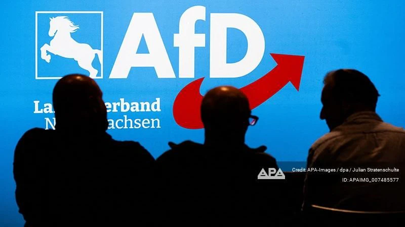 10 September 2026, Lower Saxony, Wietze: AfD supporters are seated at a campaign event in the Wietze Community Hall ahead of the local elections in Lower Saxony. Photo: Julian Stratenschulte/dpa