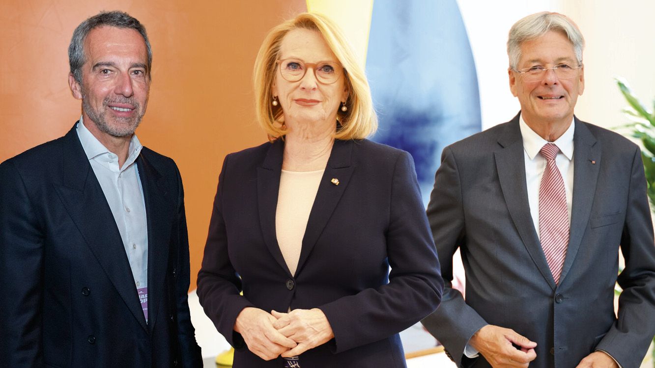 Wären für die Österreicher die beste Alternative für den Vorsitz, falls Markus Marterbauer absagt: Doris Bures, Peter Kaiser (r.) und Christian Kern