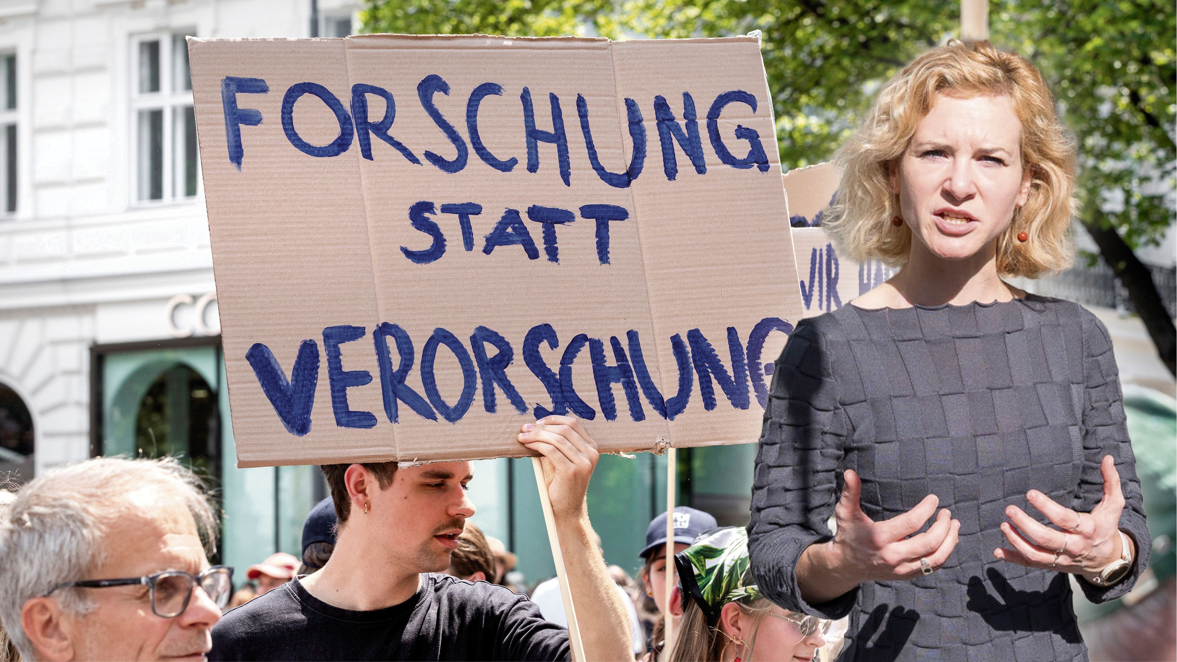 Die Studierenden sind sauer auf Wissenschaftsministerin Eva-Maria Holzleitner (SPÖ).