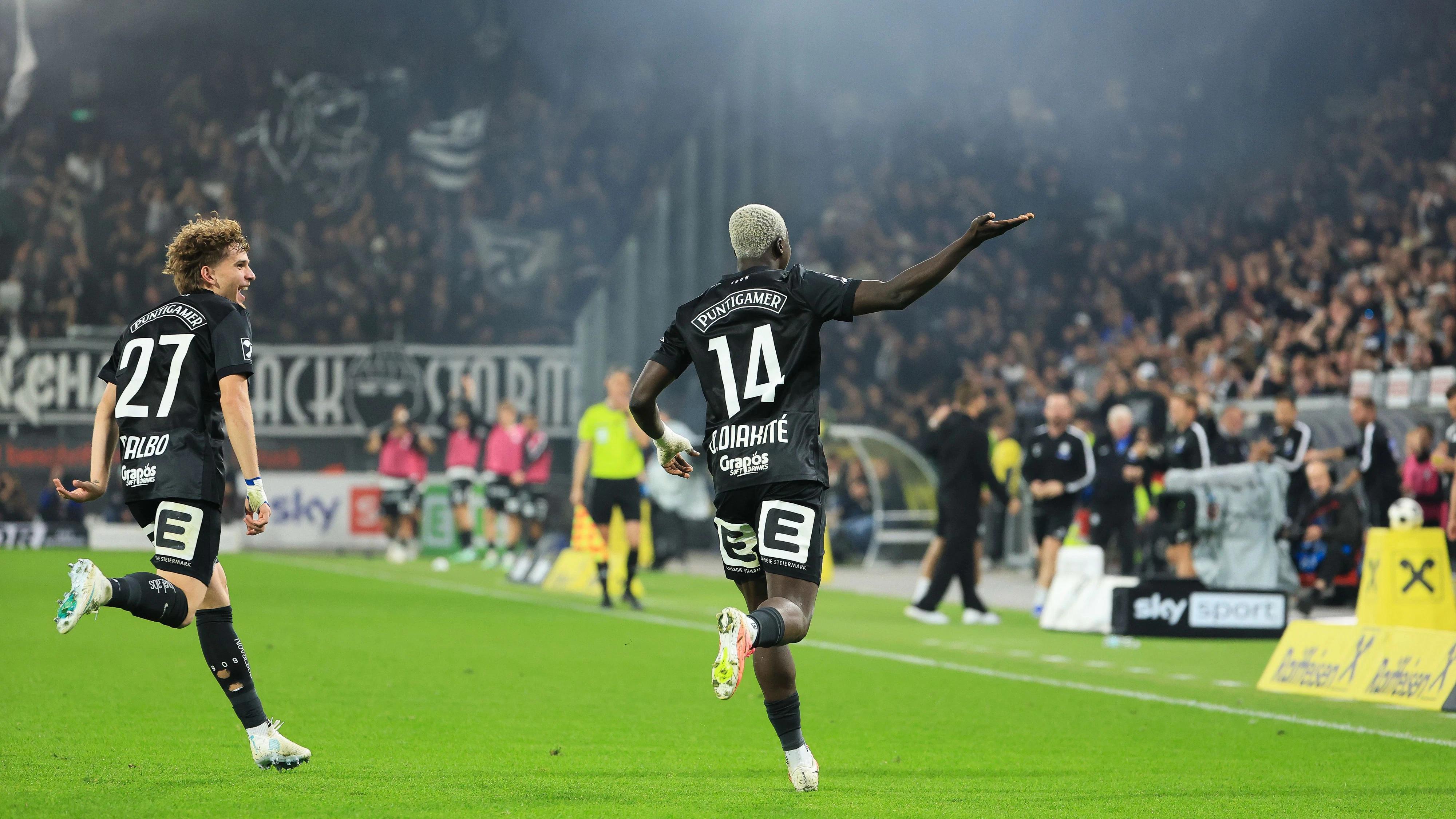  Oumar Diakite schnürte gegen den GAK einen Dreierpack. 