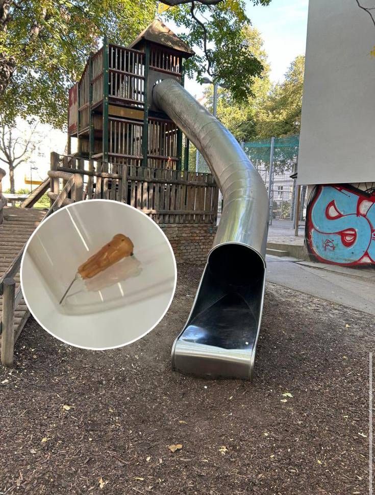 Das Mädchen stach sich im Minna-Lachs-Park mit der Drogennadel in den Finger.