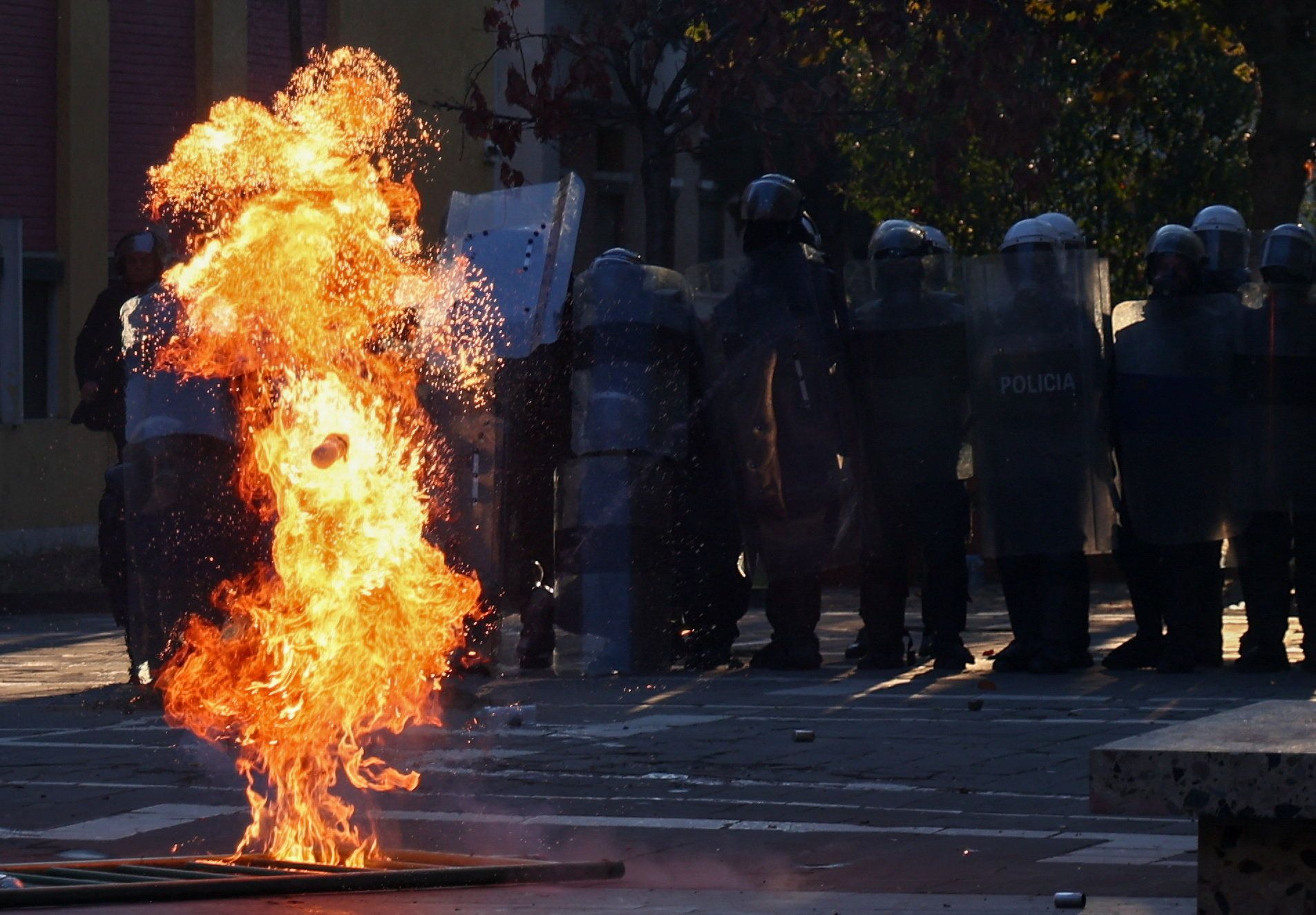 In Albanien eskalieren die Proteste immer weiter. (Symbolbild)