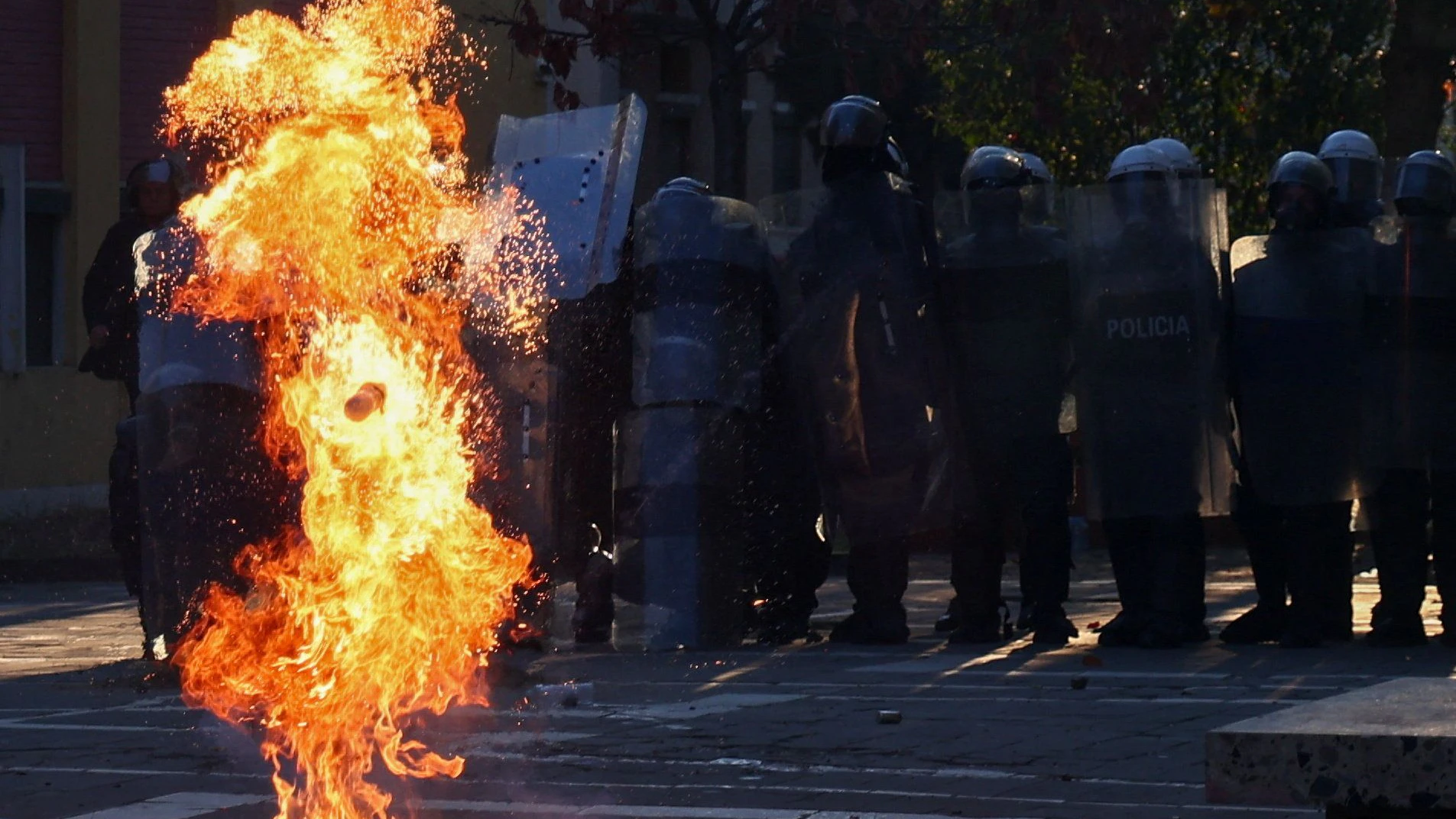 In Albanien eskalieren die Proteste immer weiter. (Symbolbild)