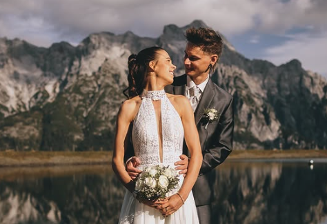 Lisa Eder und Manuel Fettner haben in Leogang geheiratet.