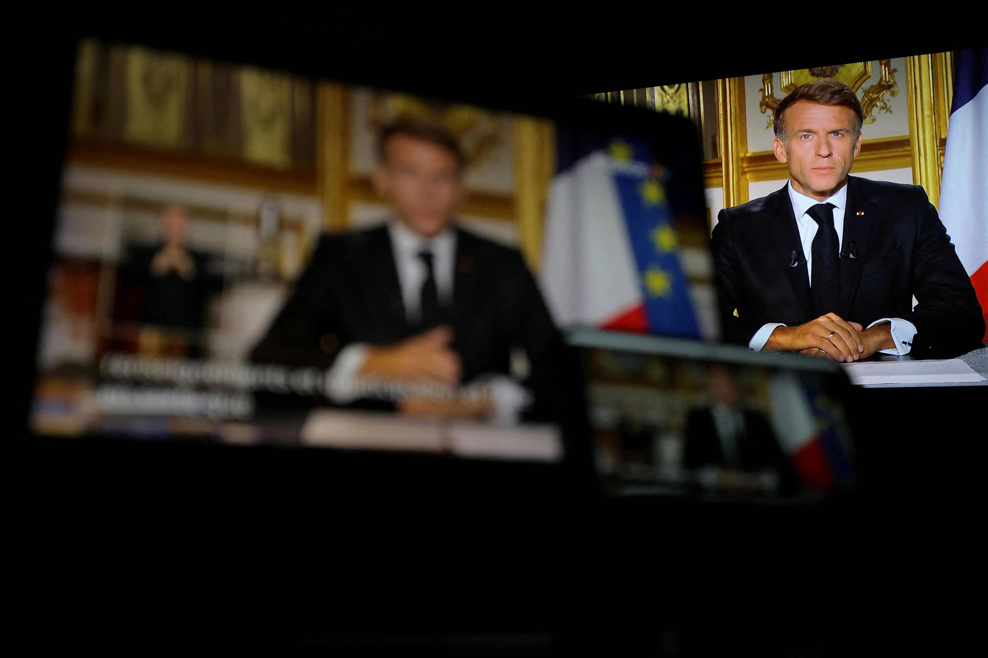 "Wut und Scham" – Frankreichs Präsident Emmanuel Macron hielt am Sonntagabend eine Fernsehansprache zu den gewaltsamen Ausschreitungen vom Wochenende