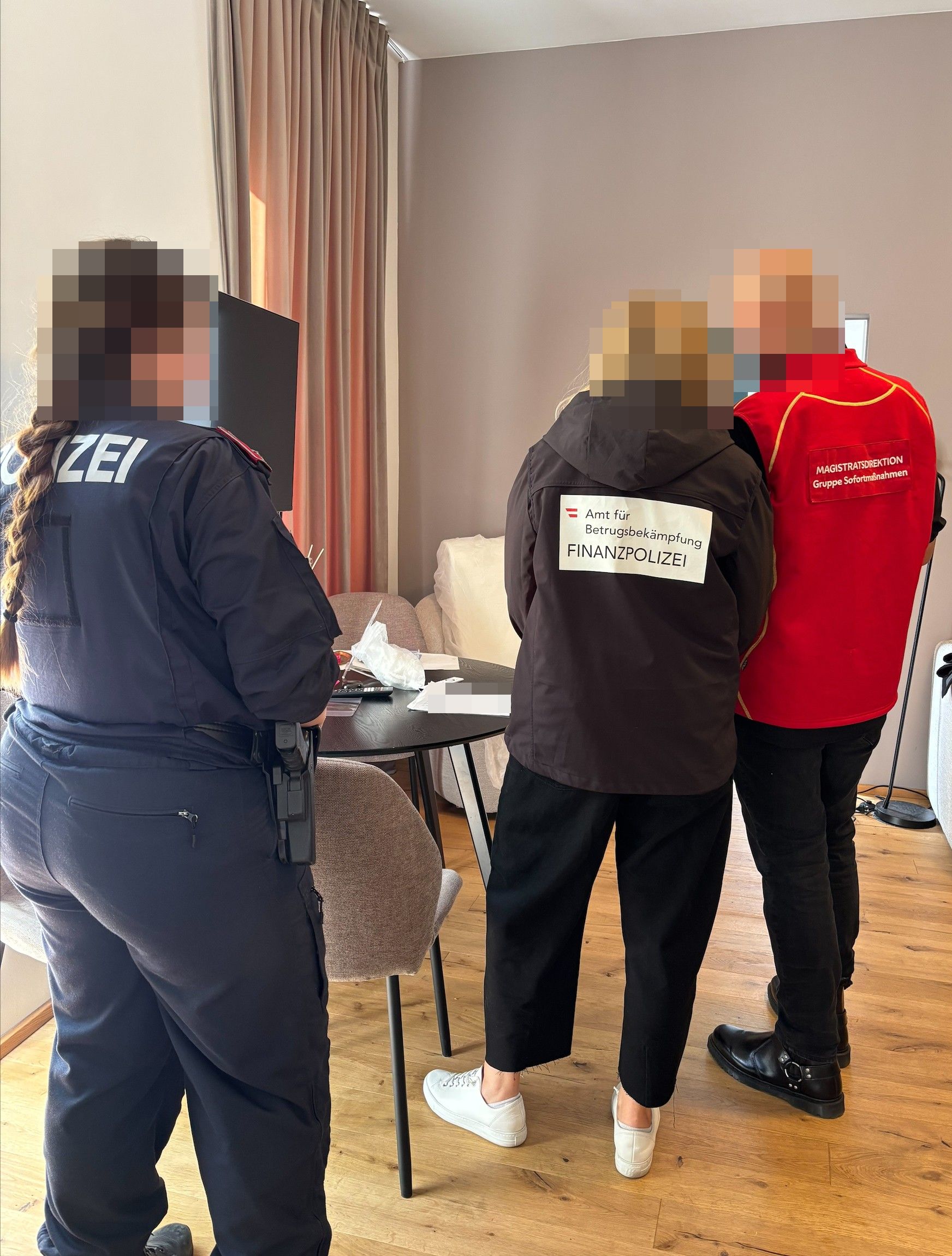 Kontrolle der Gruppe Sofortmaßnahmen