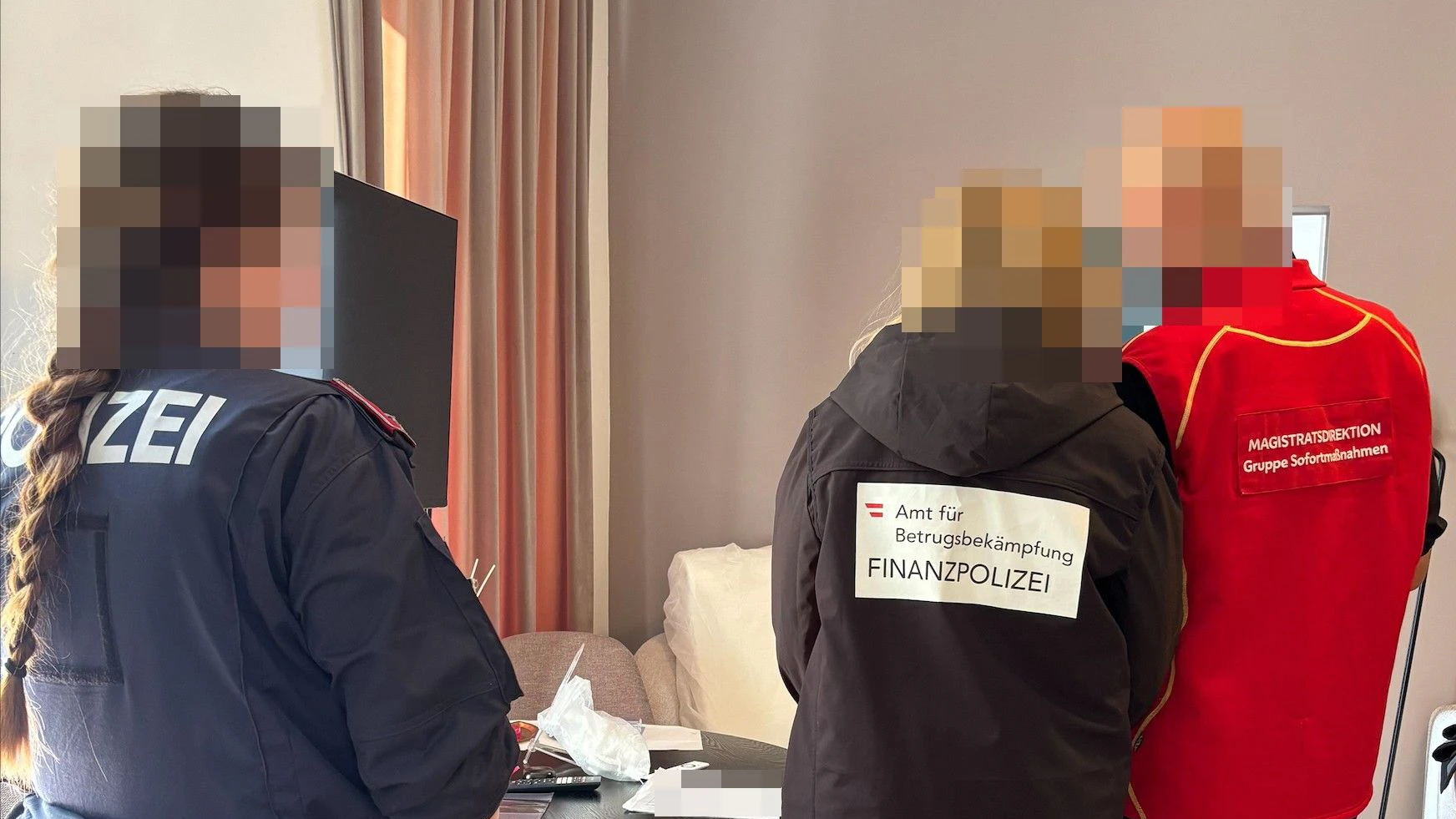 Kontrolle der Gruppe Sofortmaßnahmen
