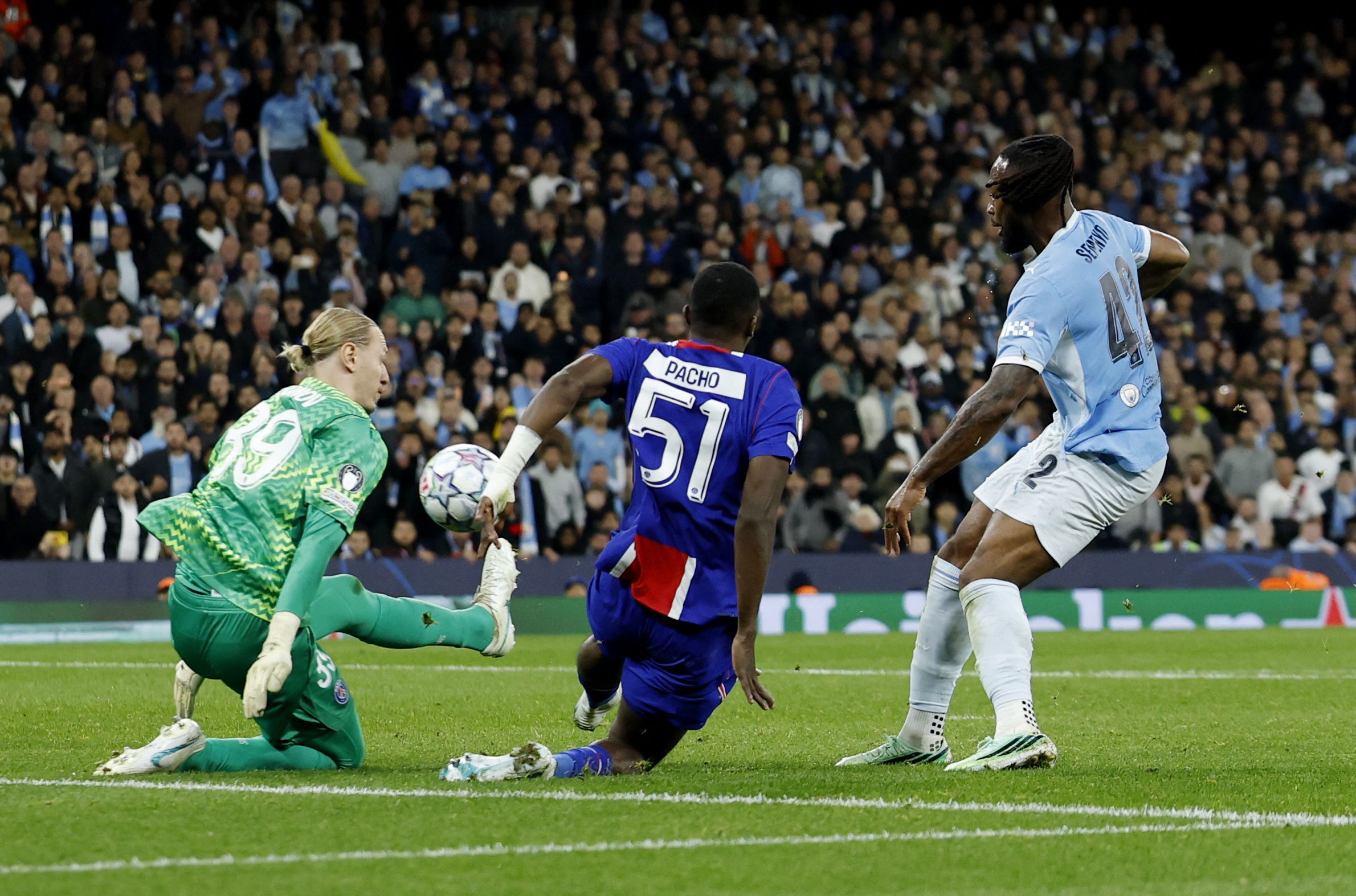Antoine Semenyo beim Champions-League-Hit gegen PSG