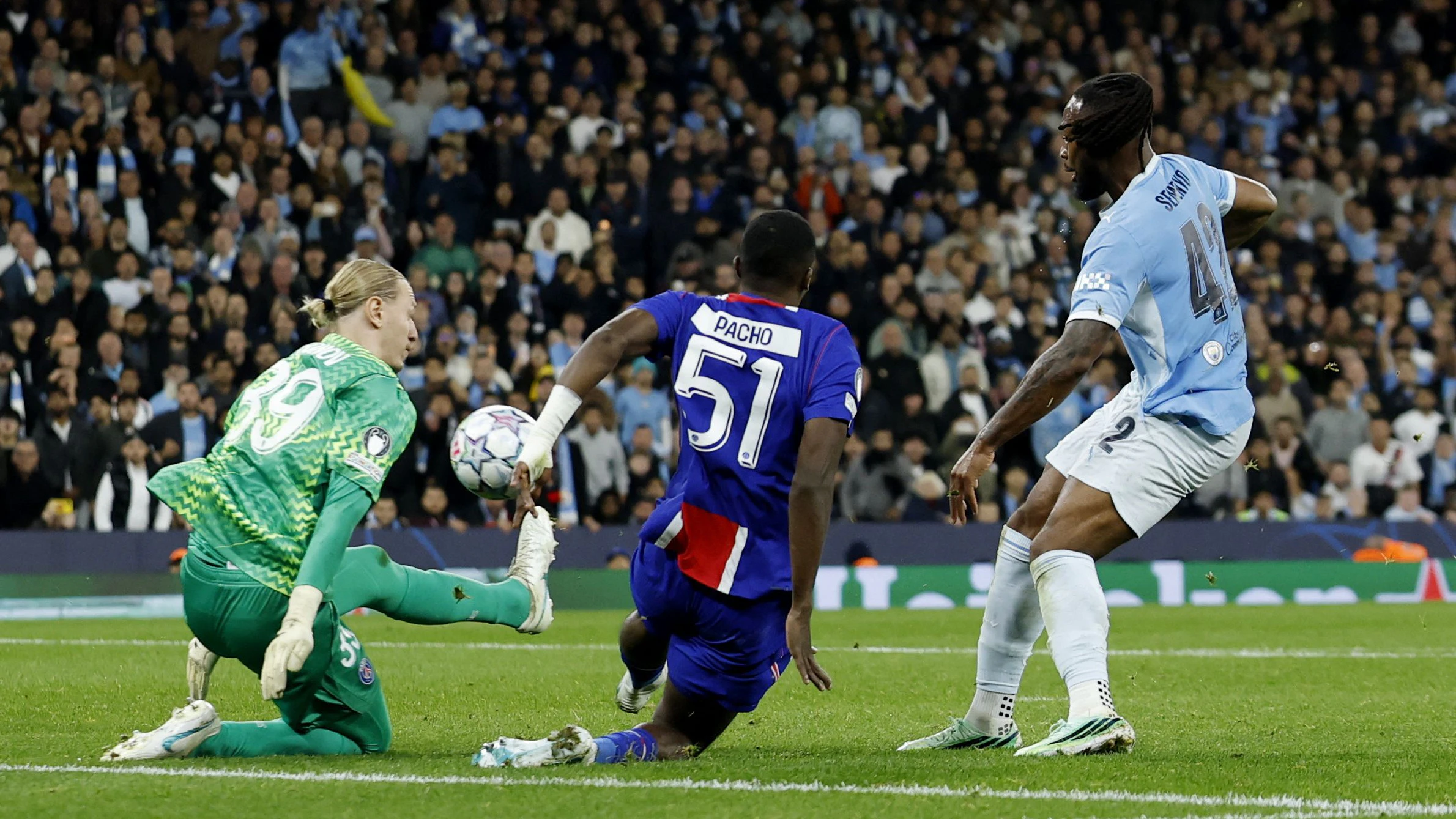 Antoine Semenyo beim Champions-League-Hit gegen PSG