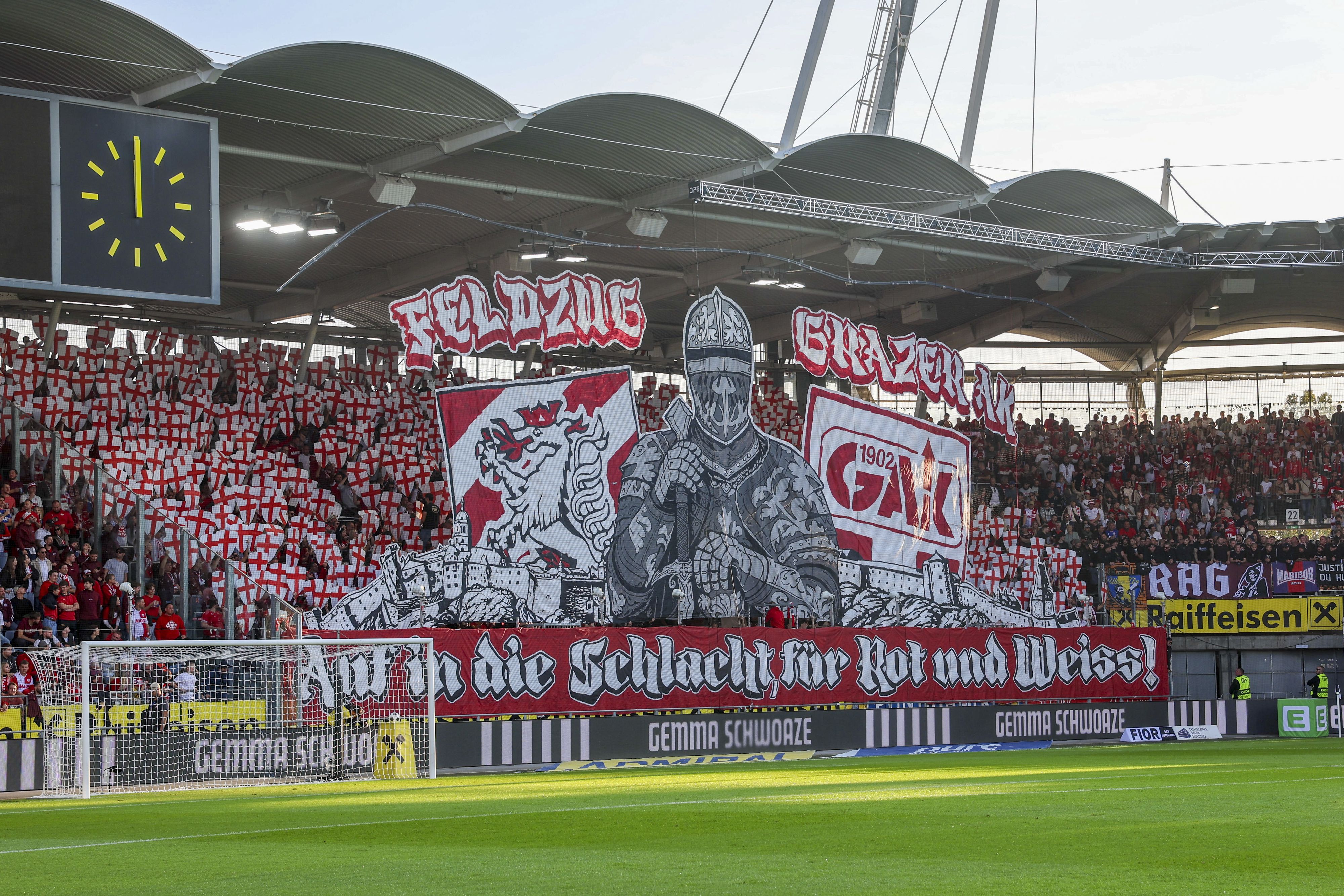 GAK-Fans sorgten im Derby für Aufregung.