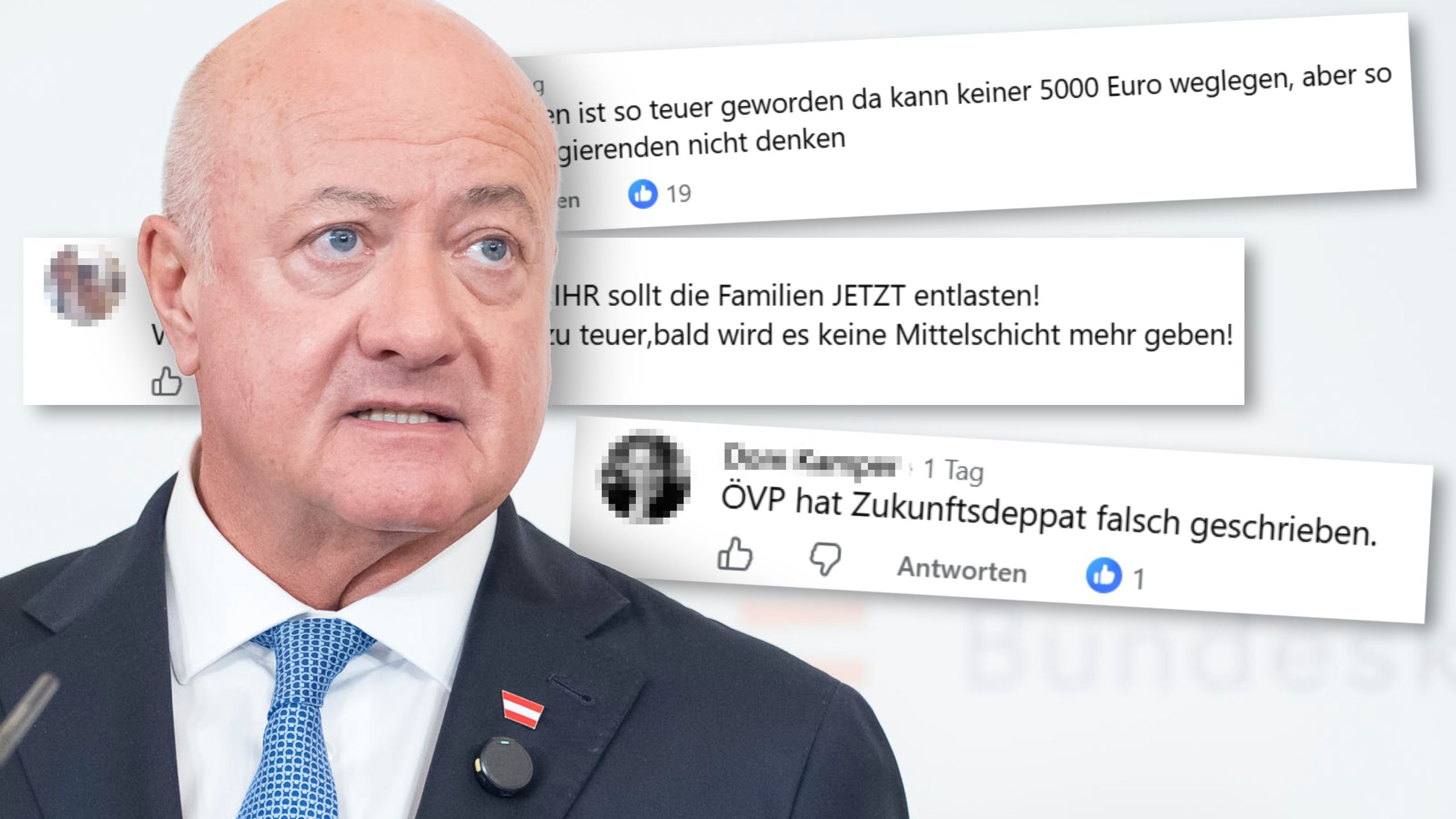 Bundeskanzler Christian Stocker sieht sich harscher Kritik an seinen Zukunftsdepot-Plänen ausgesetzt.