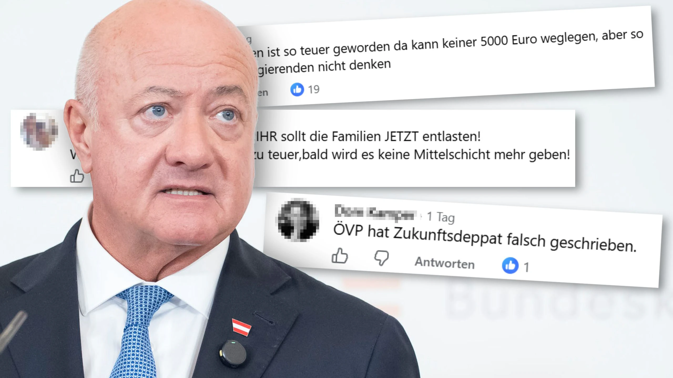 Bundeskanzler Christian Stocker sieht sich harscher Kritik an seinen Zukunftsdepot-Plänen ausgesetzt.