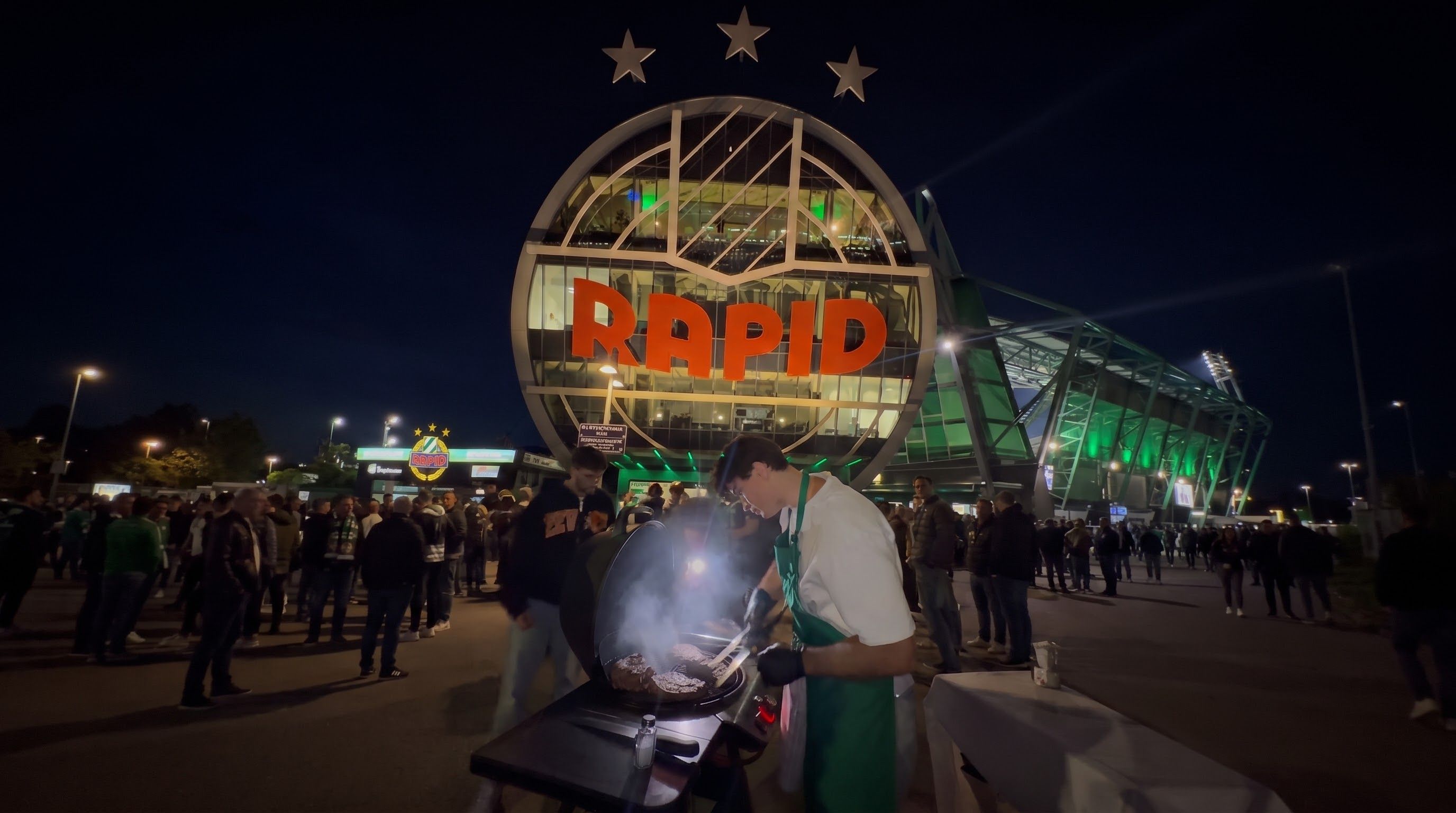 Die Grillstation von 