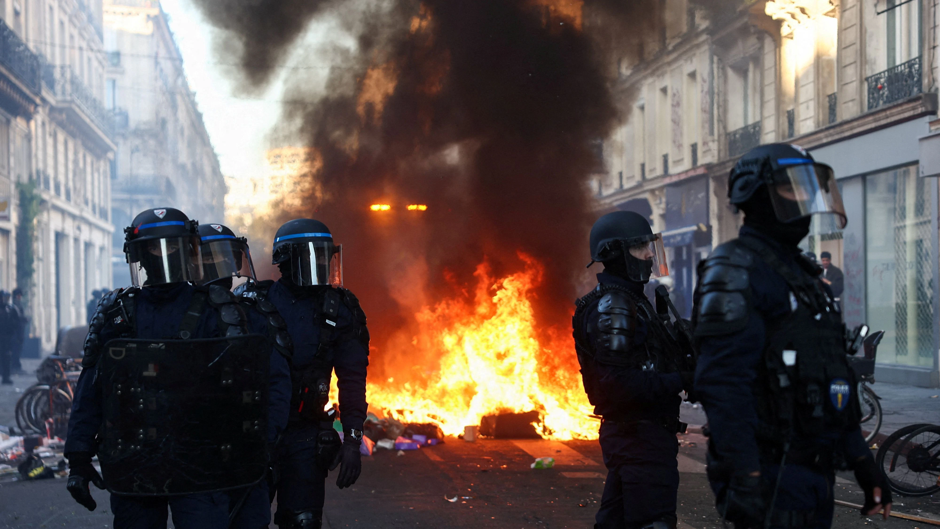 In Frankreich eskalierte die Lage komplett.