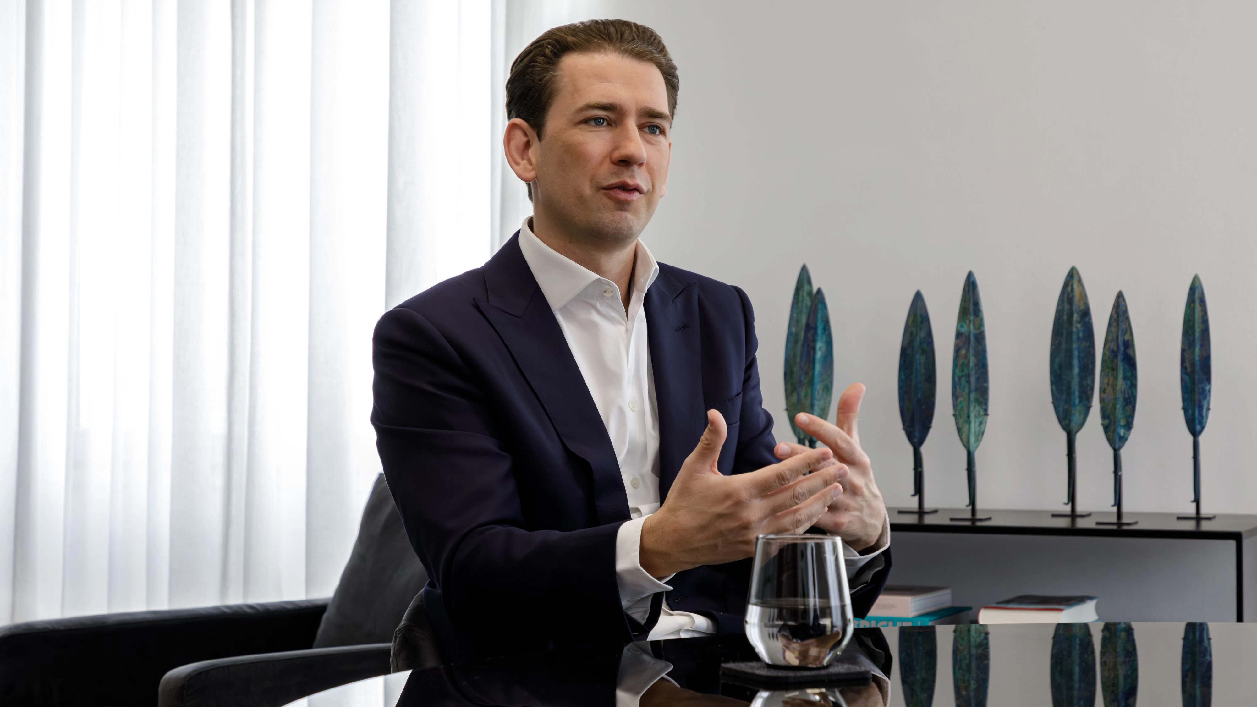 Ex-Kanzler Sebastian Kurz spricht Klartext.