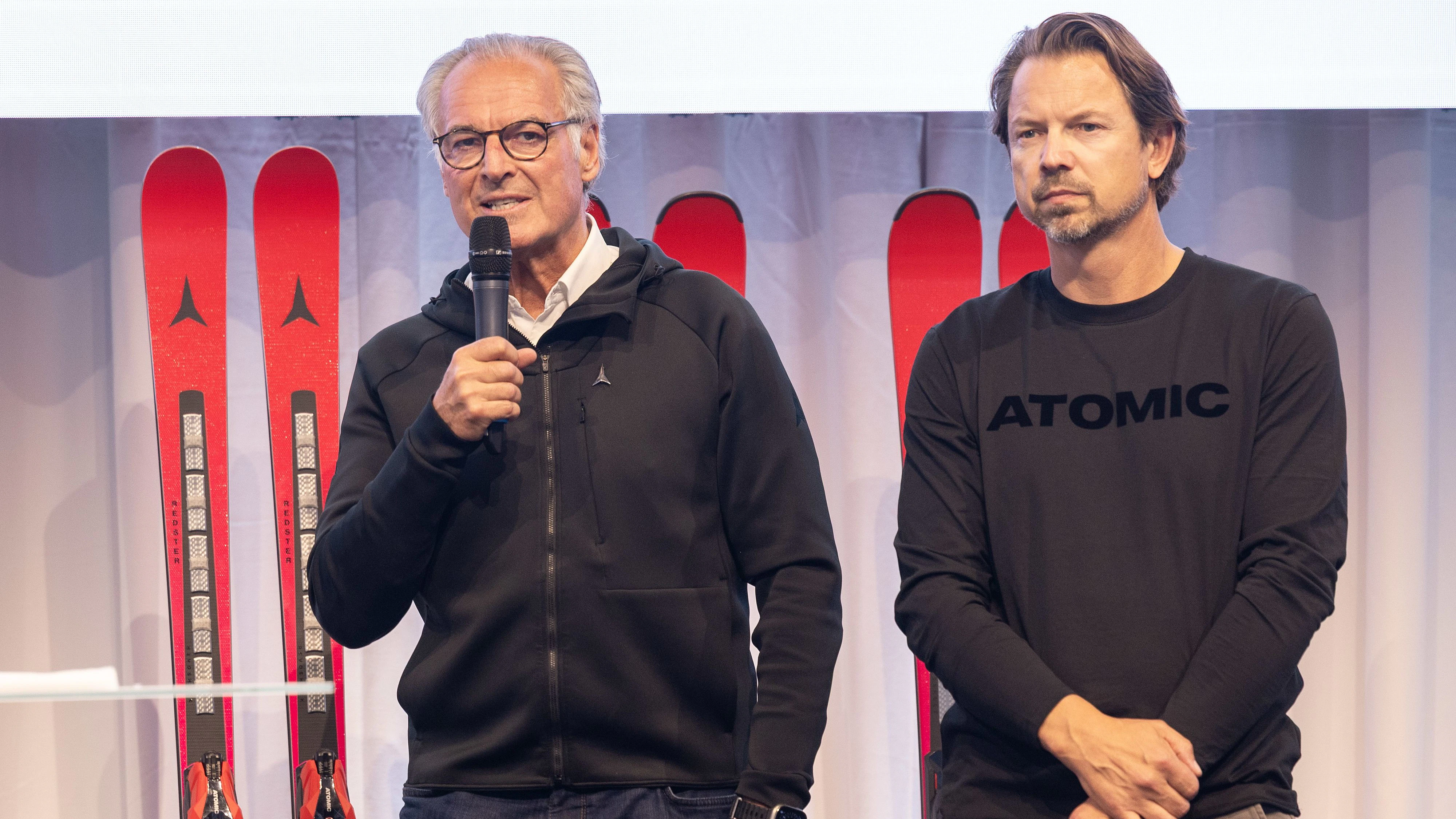 Atomic-CEO Wolfgang Mayrhofer und Rennsport-Direktor Christian Höflehner 