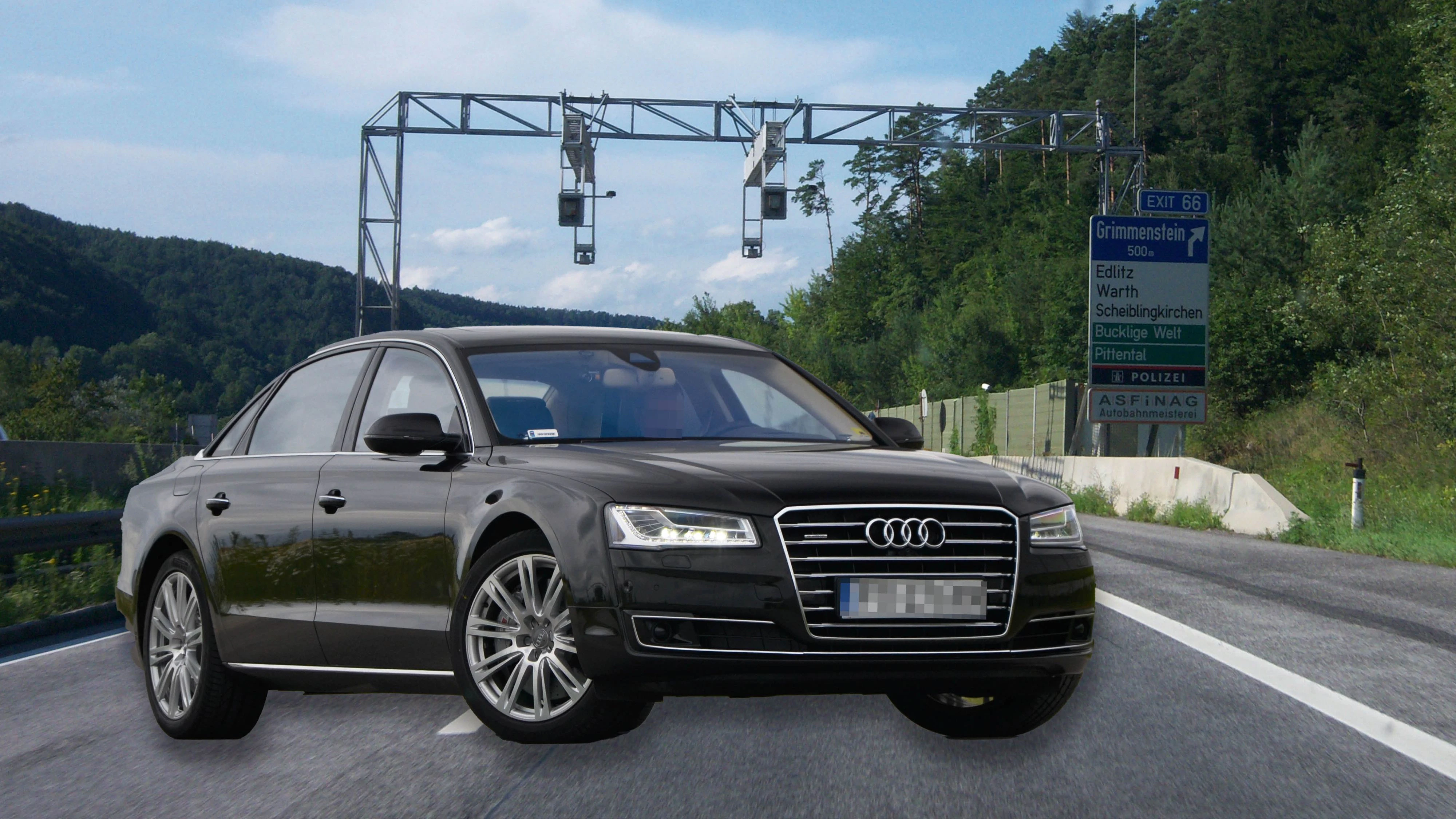 Mit einem Audi A8 raste ein 16-Jähriger über die Autobahn.