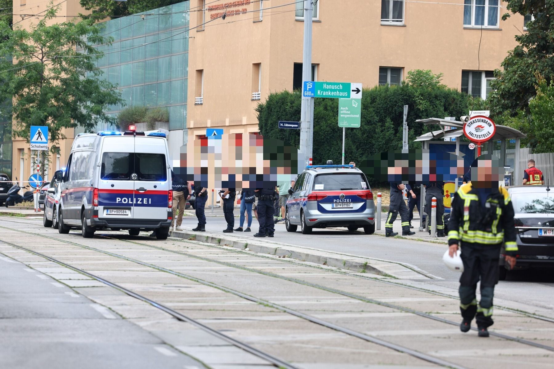 Archivbild eines Polizeieinsatzes in Penzing. 