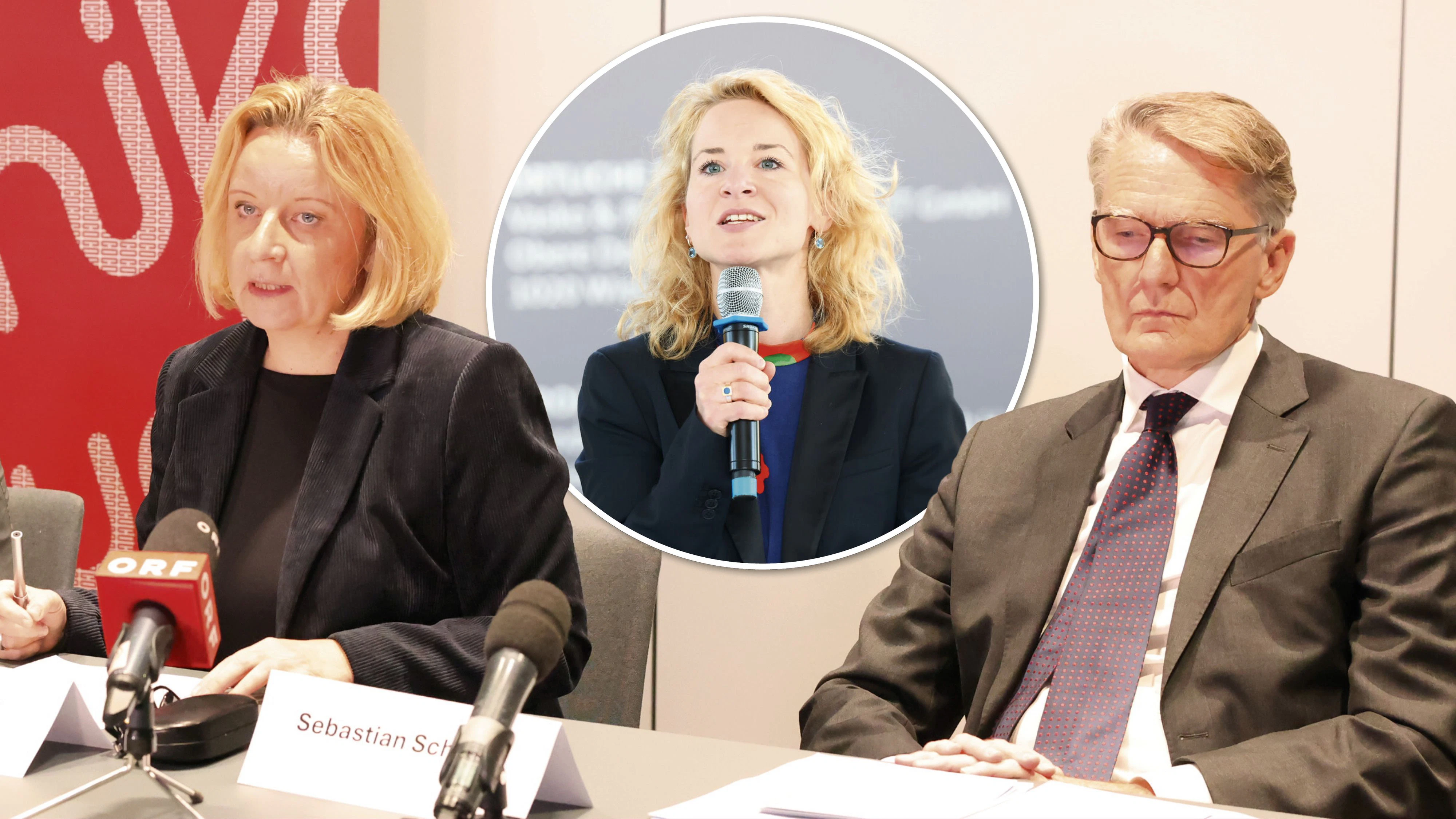 Die Präsidentin der uniko, Brigitte Hütter (l.) und Med-Uni-Rektor Sebastian Schütze, üben heftige Kritik an Wissenschaftsministerin Eva-Maria Holzleitner.