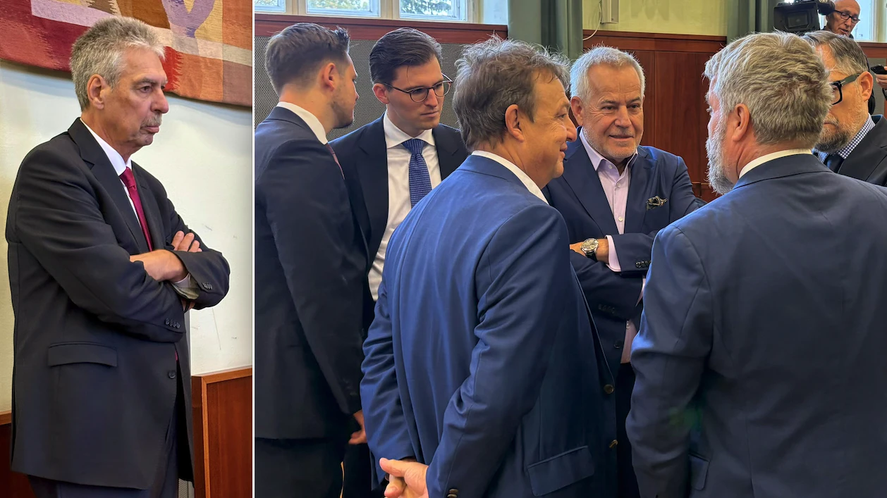 Prozess gegen den Industriellen Siegfried Wolf und Ex-ÖVP-Finanzminister Hans-Jörg Schelling (l.)