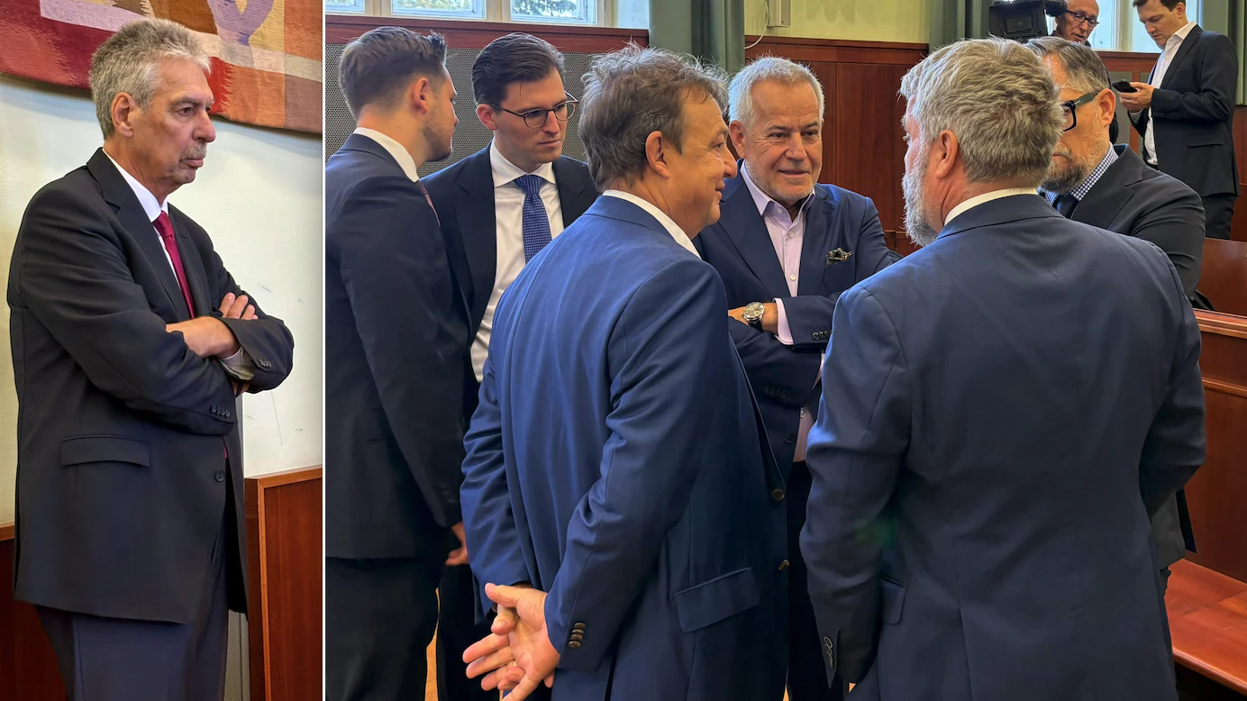 Prozess gegen den Industriellen Siegfried Wolf und Ex-ÖVP-Finanzminister Hans-Jörg Schelling (l.)