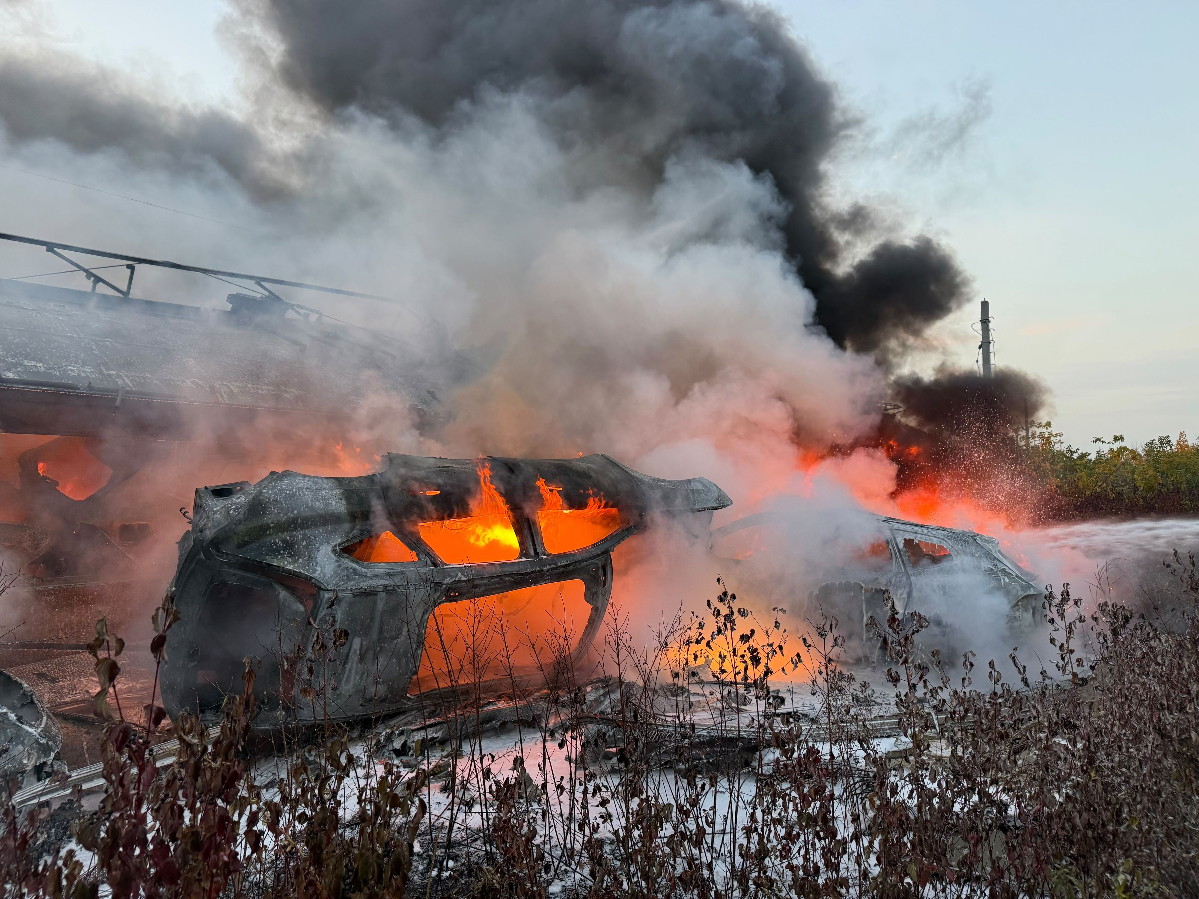 Brand eines Güterwaggons bei Rannersdorf