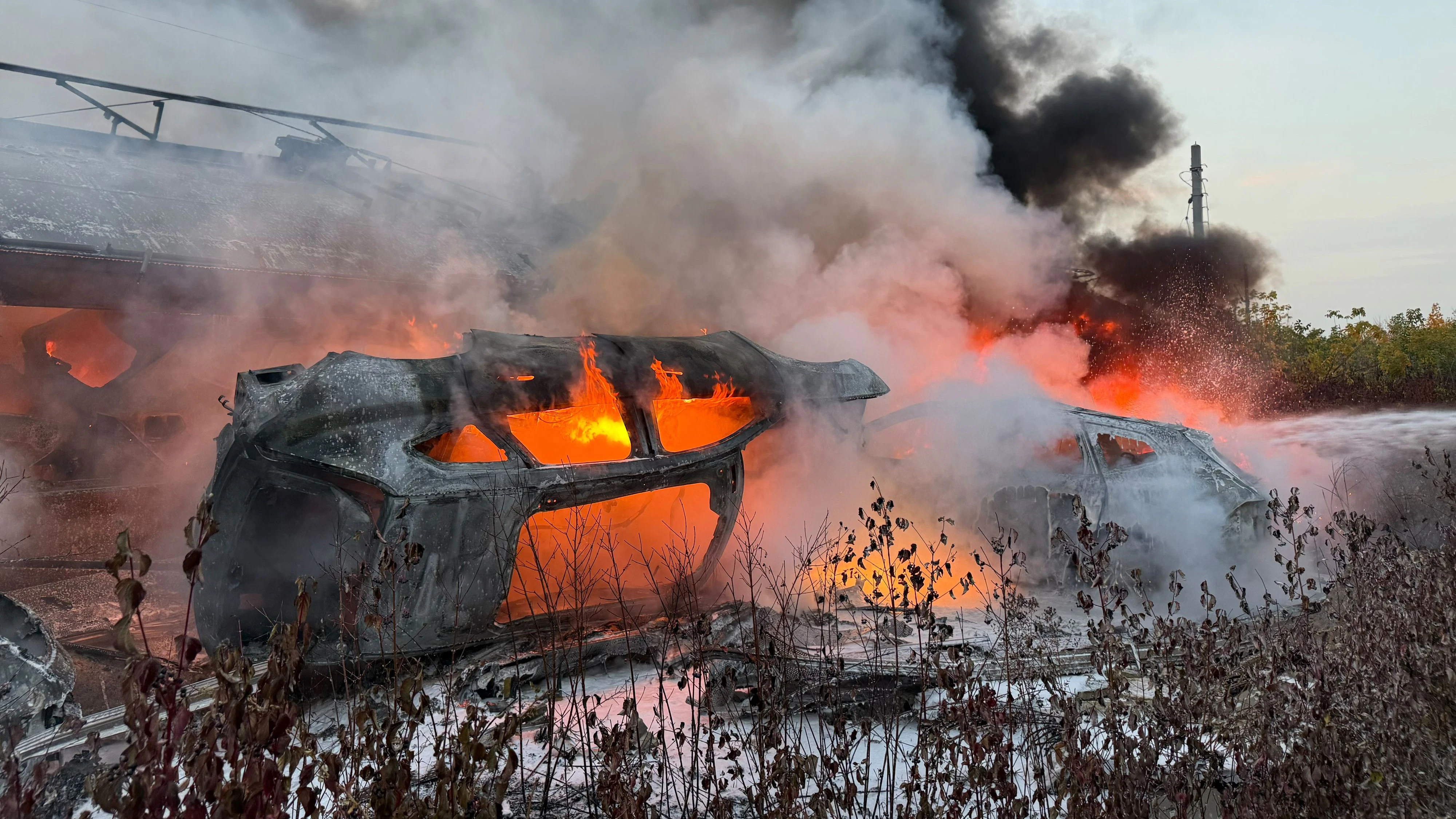 Brand eines Güterwaggons bei Rannersdorf