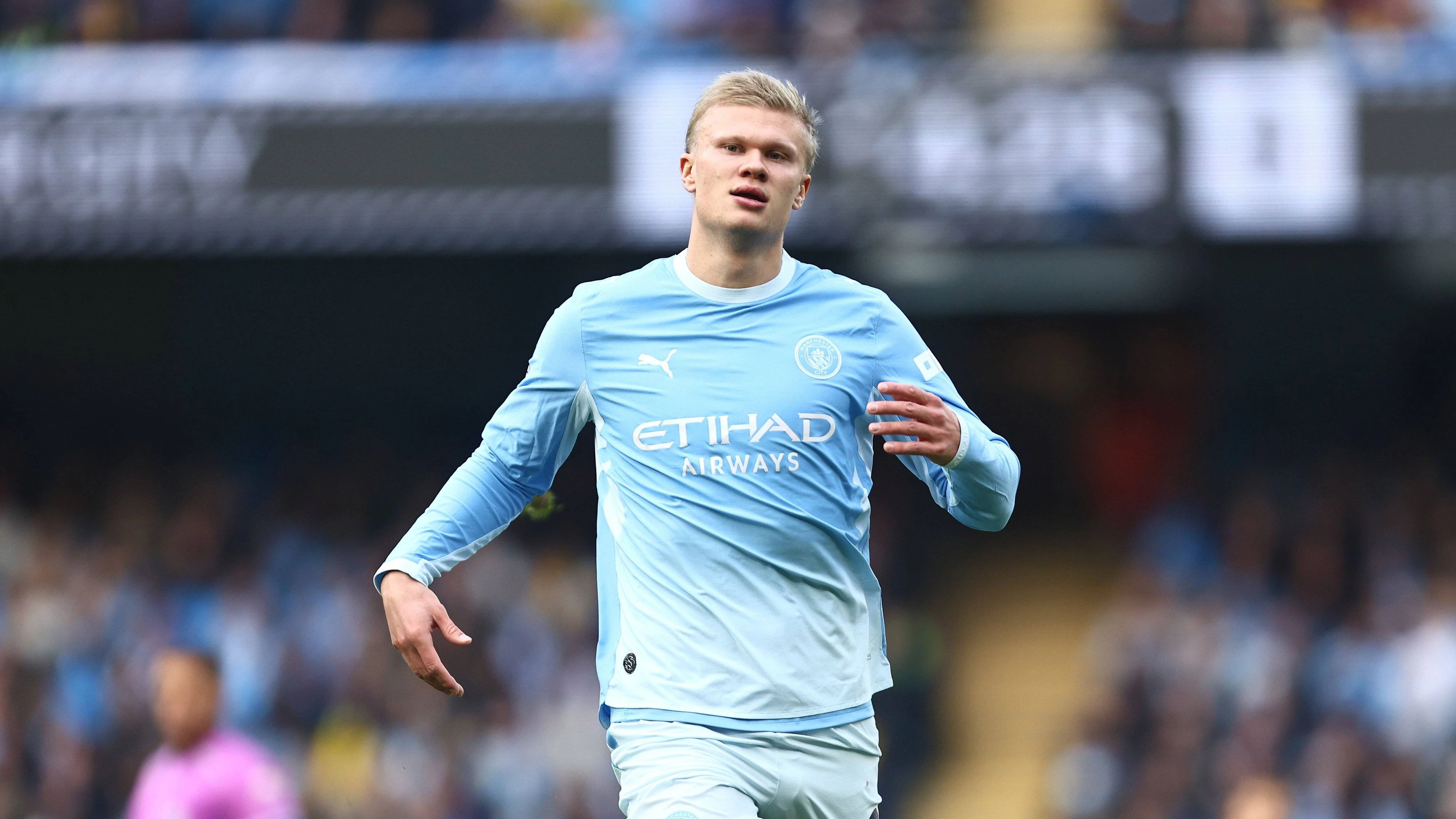 Erling Haaland of Manchester City Manchester City v Ipswich Town, Premier League, Football, Etihad Stadium, Manchester, UK - 17 Oct 2026Manchester Etihad Stadium United Kingdom EDITORIAL USE ONLY No use with unauthorised audio, video, data, fixture lists, club/league logos or live services. Online in-match use limited to 120 images, no video emulation. No use in betting, games or single club/league/player publications. PUBLICATIONxINxGERxSUIxAUTxHUNxGRExMLTxCYPxROUxBULxUAExKSAxCHNxDENxINDxITAxPORxESPxSWExTURxMEXxCOLxVENxPERxECUxBRAxARGxCHIxURUxPARxPANxONLY Copyright: xPhilxOldham/Shutterstockx 17221116ds