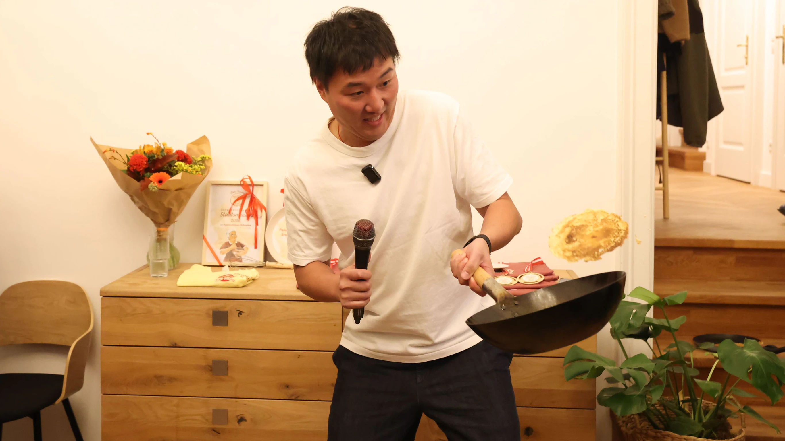 Jin Chen wurde Palatschinken-Schup-Staatsmeister