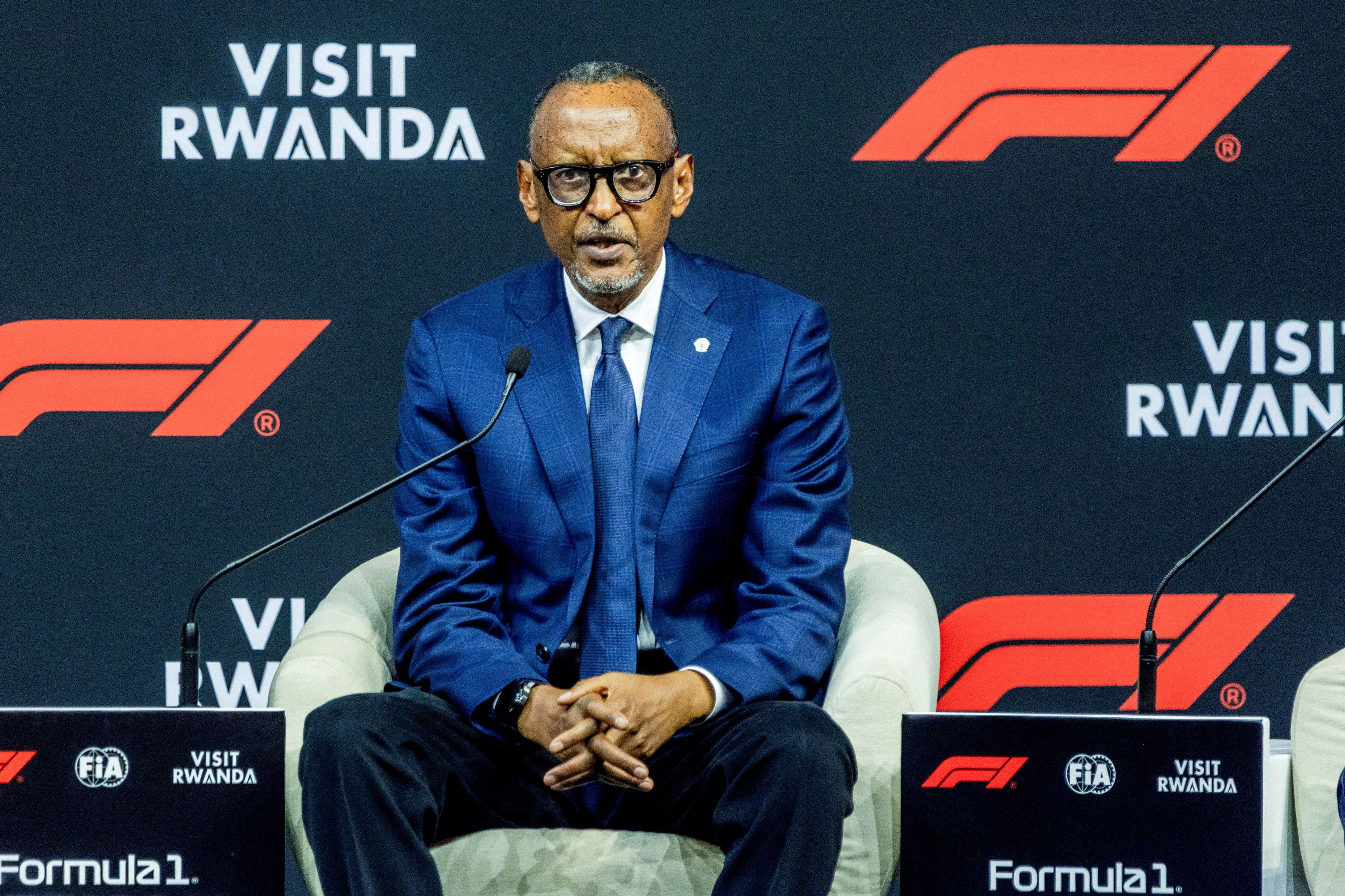 Ist seit 1994 an der Macht und regiert mit eiserner Härte: Ruandas Präsident Paul Kagame bei der Präsentation der Formel-1-Pläne