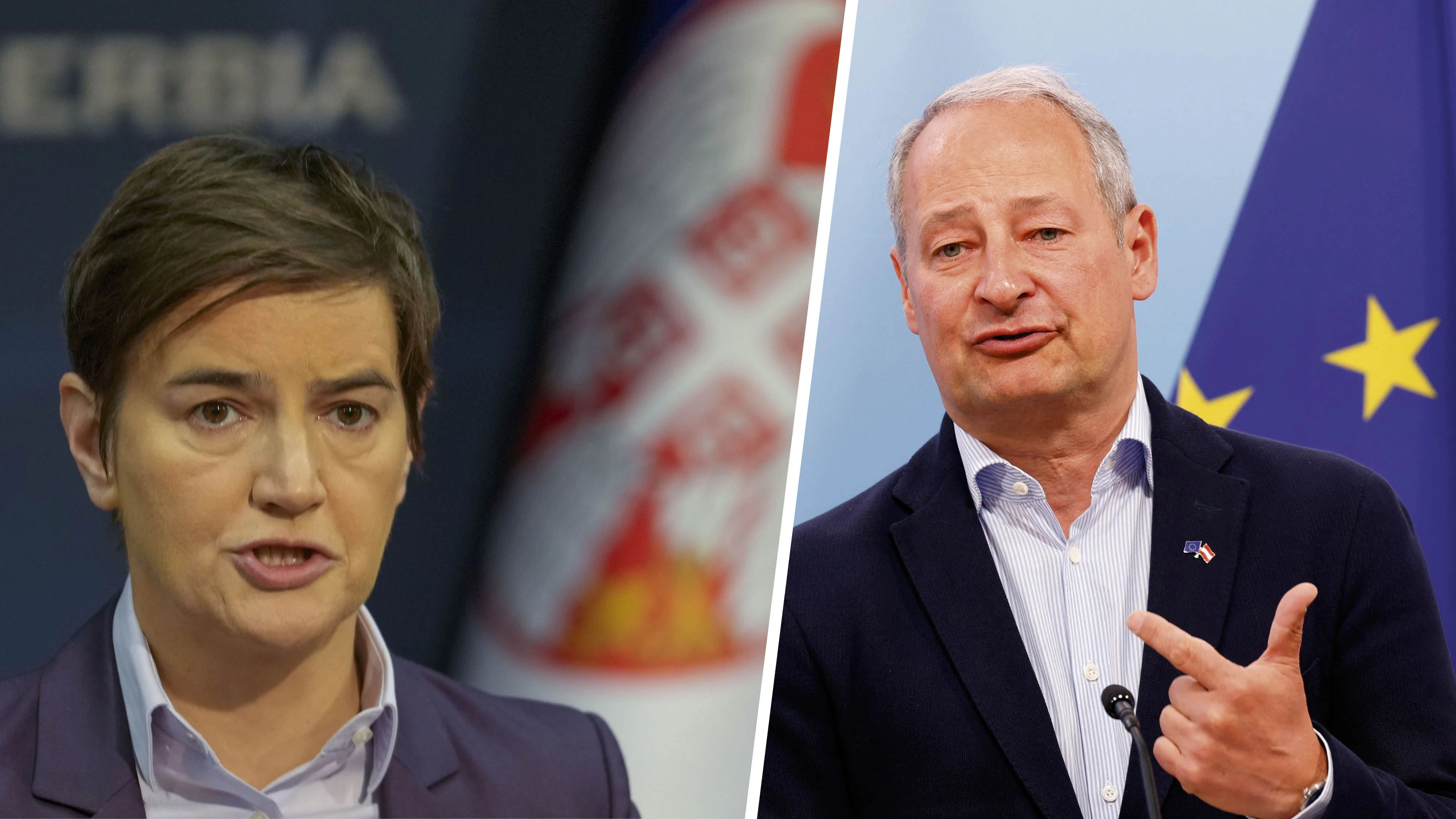 Serbiens Präsidentin Ana Brnabic (l.) lehnt SPÖ-Europaabgeordneten Andreas Schieder als Leiter der EU-Wahlbeobachtungsmission ab und erhebt schwere Vorwürfe gegen ihn.