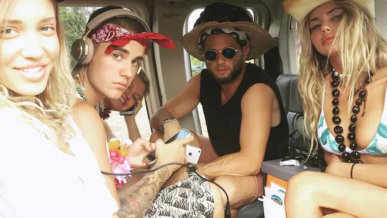 Justin Bieber (l.) und Sahara Ray (r.) im Jahr 2016.
