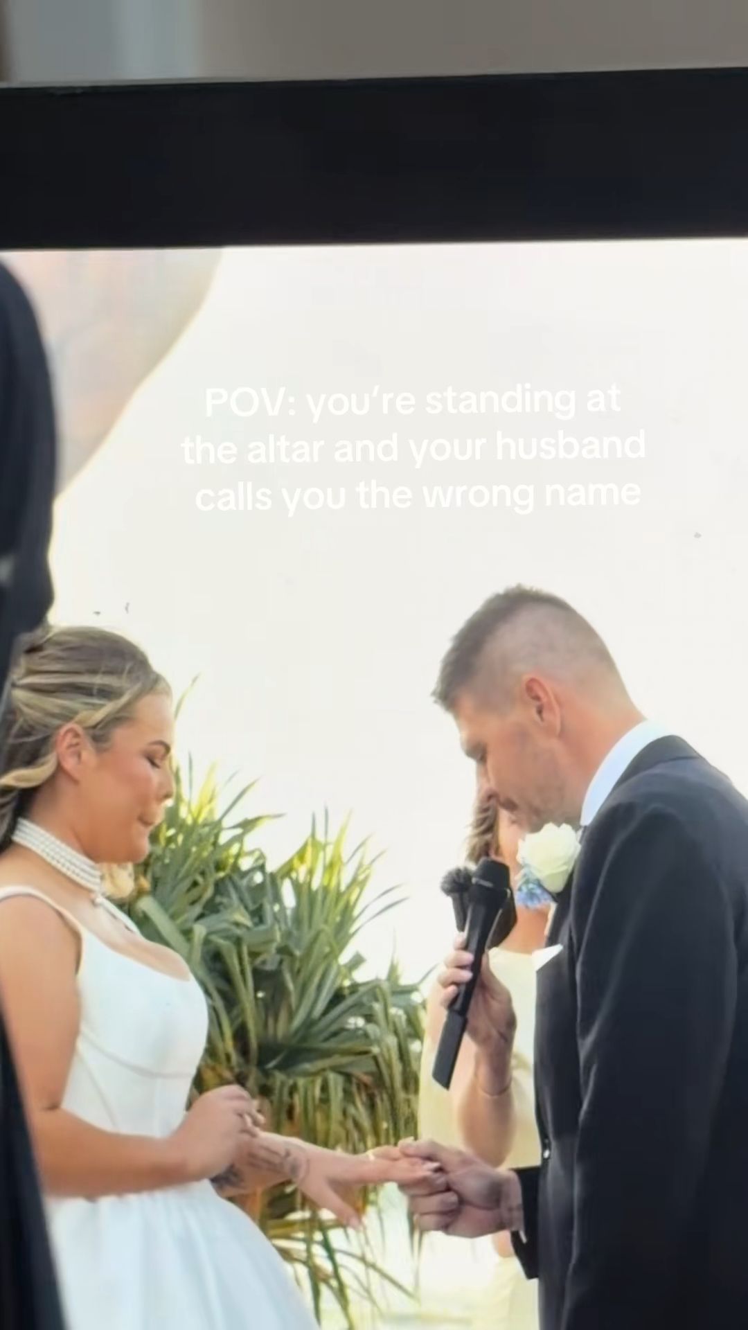 Diese Hochzeit ging schief: Der Bräutigam nannte seine Braut falsch.