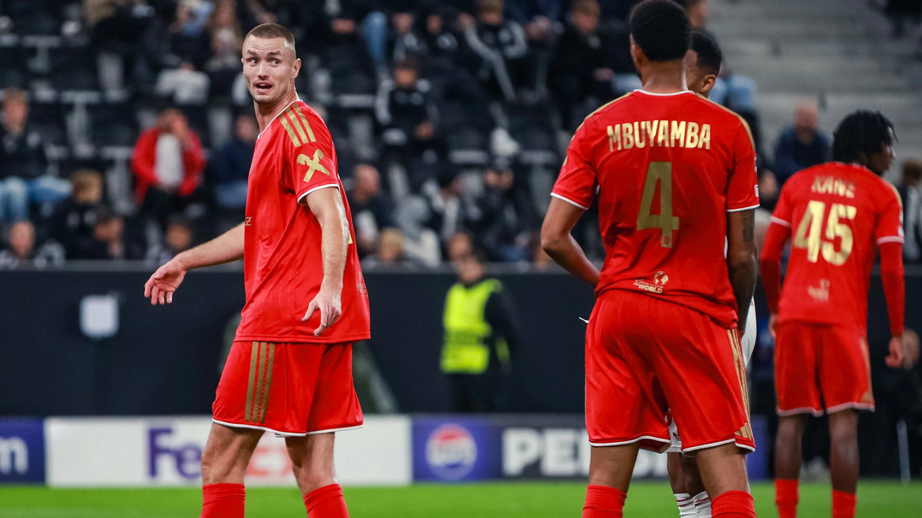 LINZ,AUSTRIA,14.OCT.26 - SOCCER - UEFA Champions League, Linzer ASK vs Liverpool FC. Image shows Sasa Kalajdzic (LASK). Photo: GEPA pictures/ Manuel Binder
