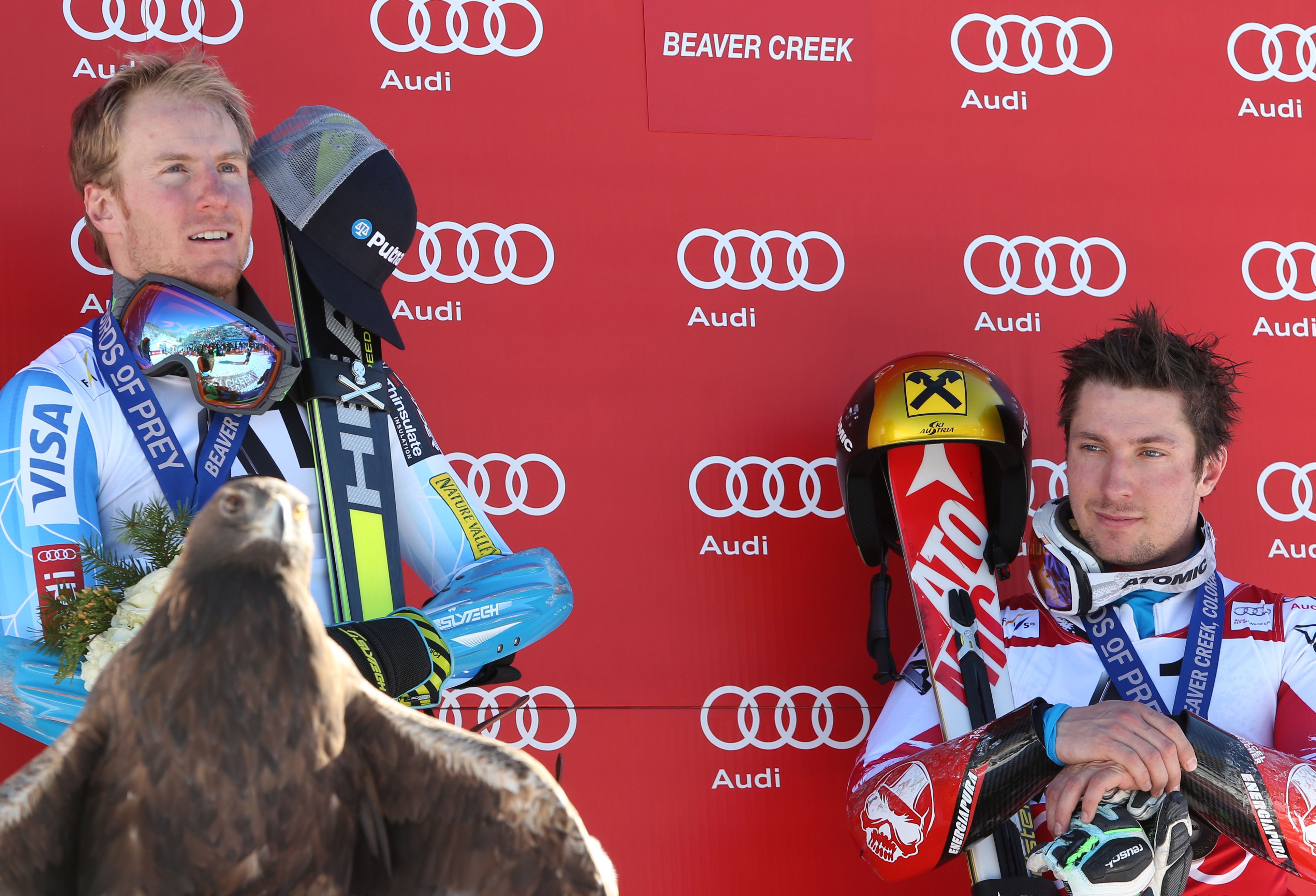 Ted Ligety und Marcel Hirscher im Jahr 2014.