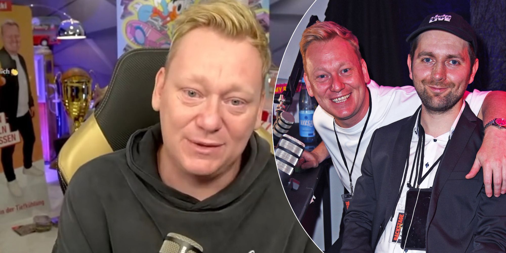 Knossi kann seine Tränen nicht zurückhalten.