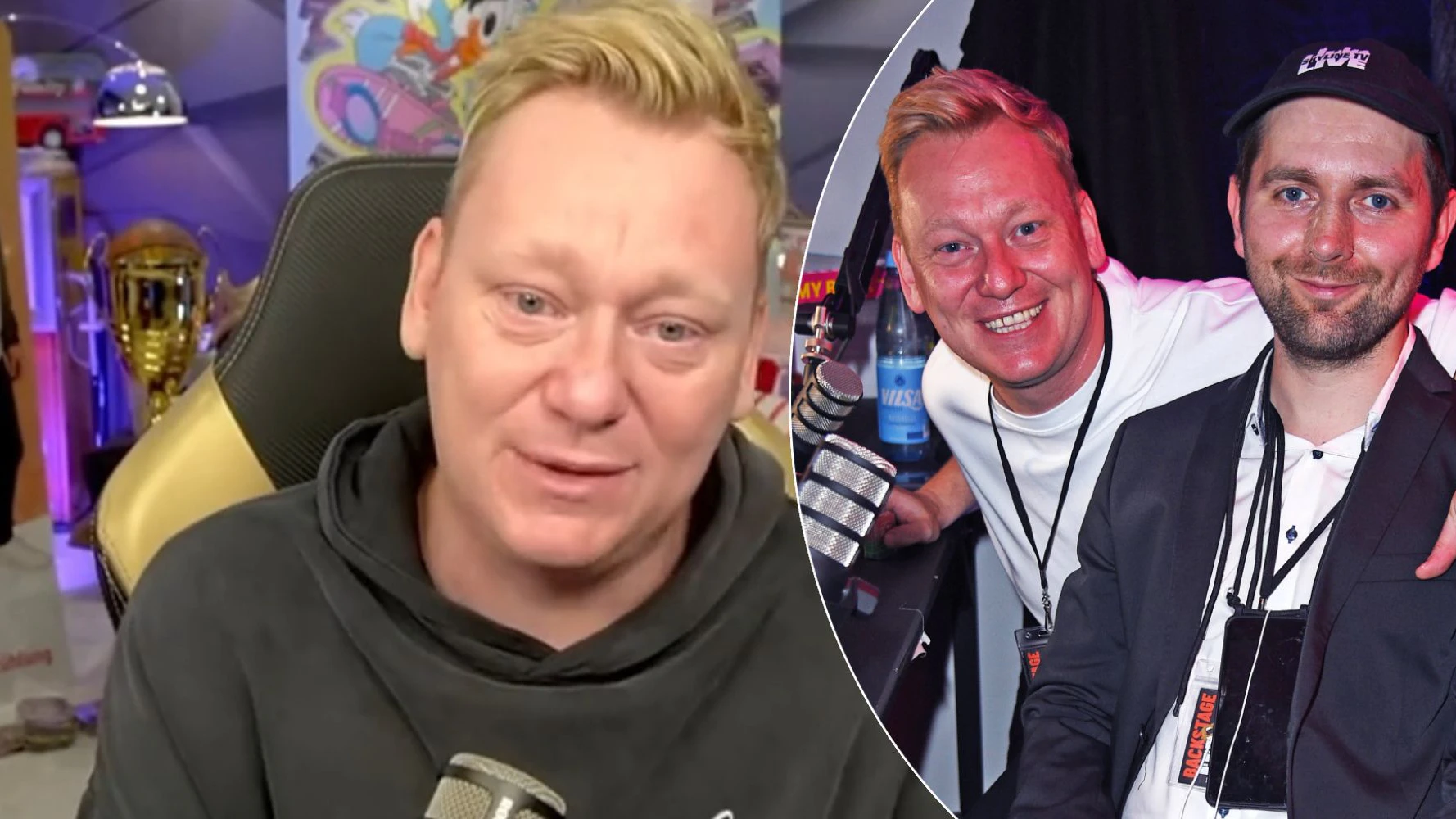 Knossi kann seine Tränen nicht zurückhalten.