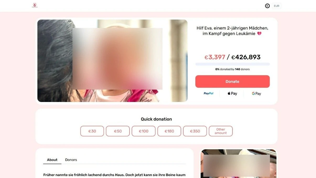 Heute.at - Vorsicht bei Spenden für angeblich krebskrankes Kind