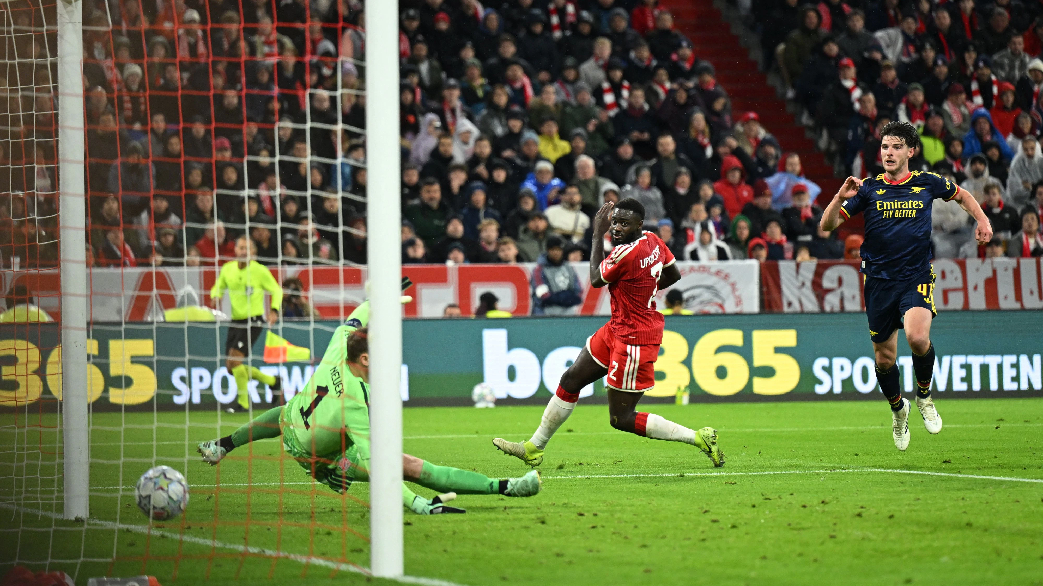 Heute.at - Laimer gibt mit Bayern Sieg gegen Arsenal aus der Hand